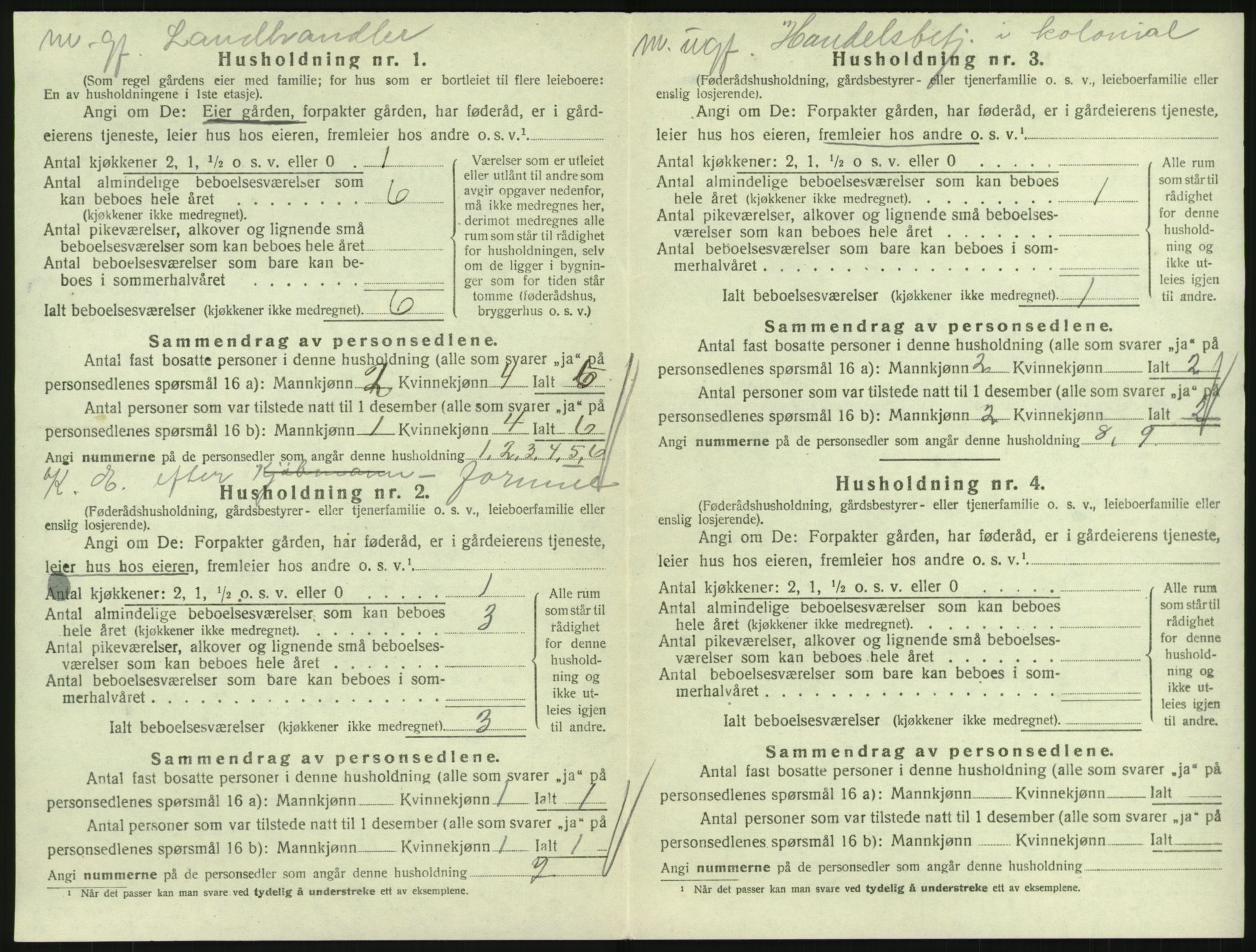 SAKO, 1920 census for Hedrum, 1920, p. 360