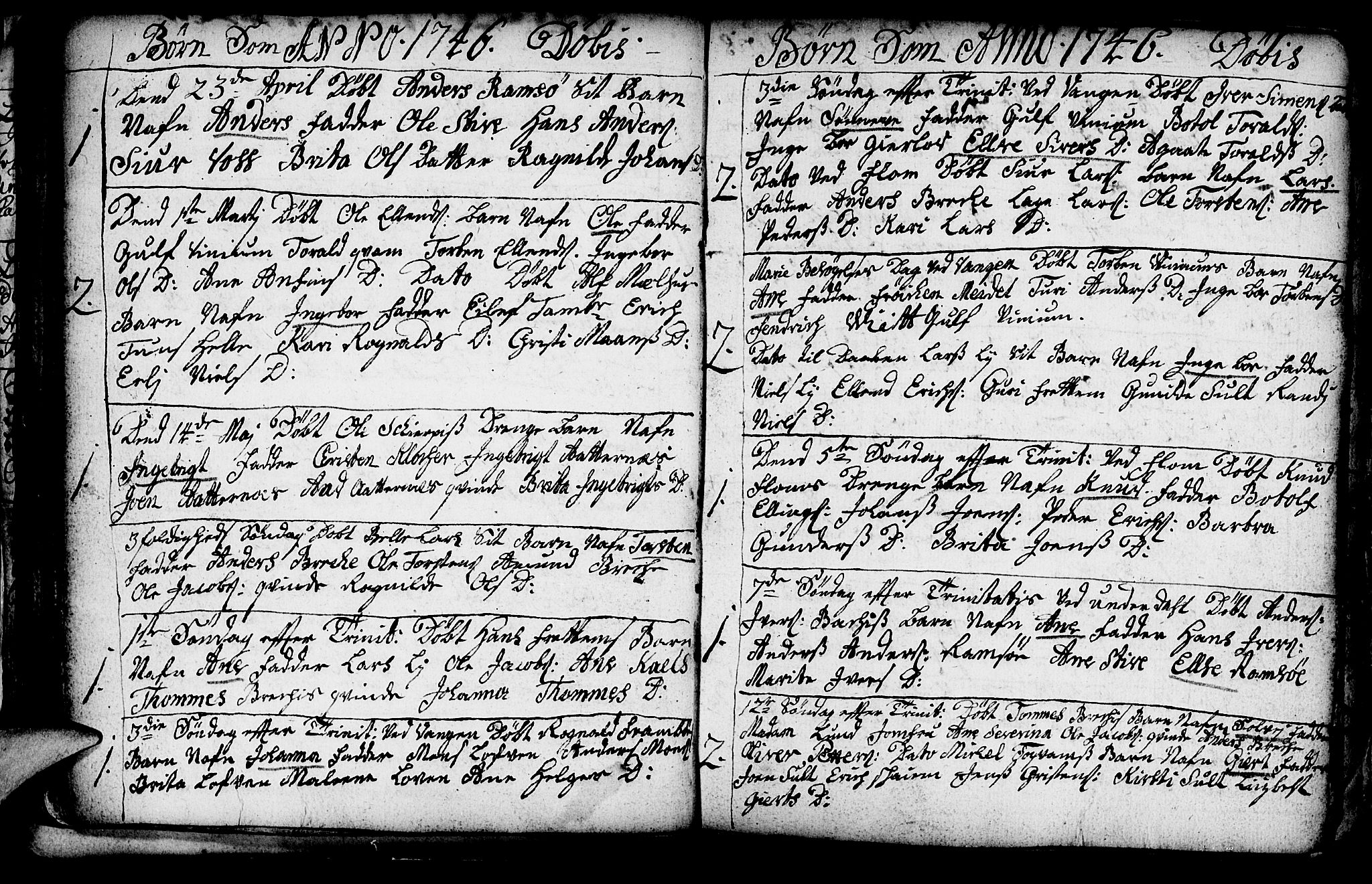 Aurland sokneprestembete, SAB/A-99937/H/Ha/Haa/L0003: Parish register (official) no. A 3, 1735-1761, p. 46