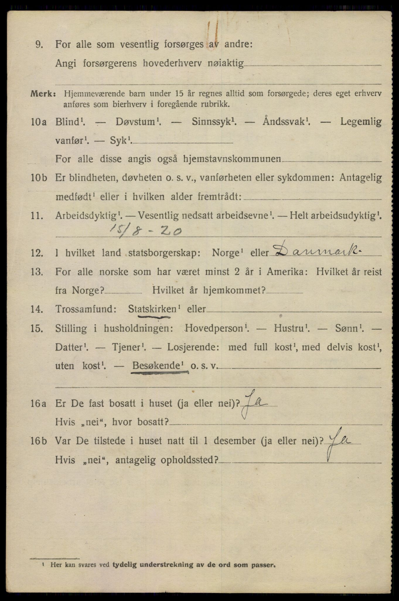 SAO, 1920 census for Kristiania, 1920, p. 136190