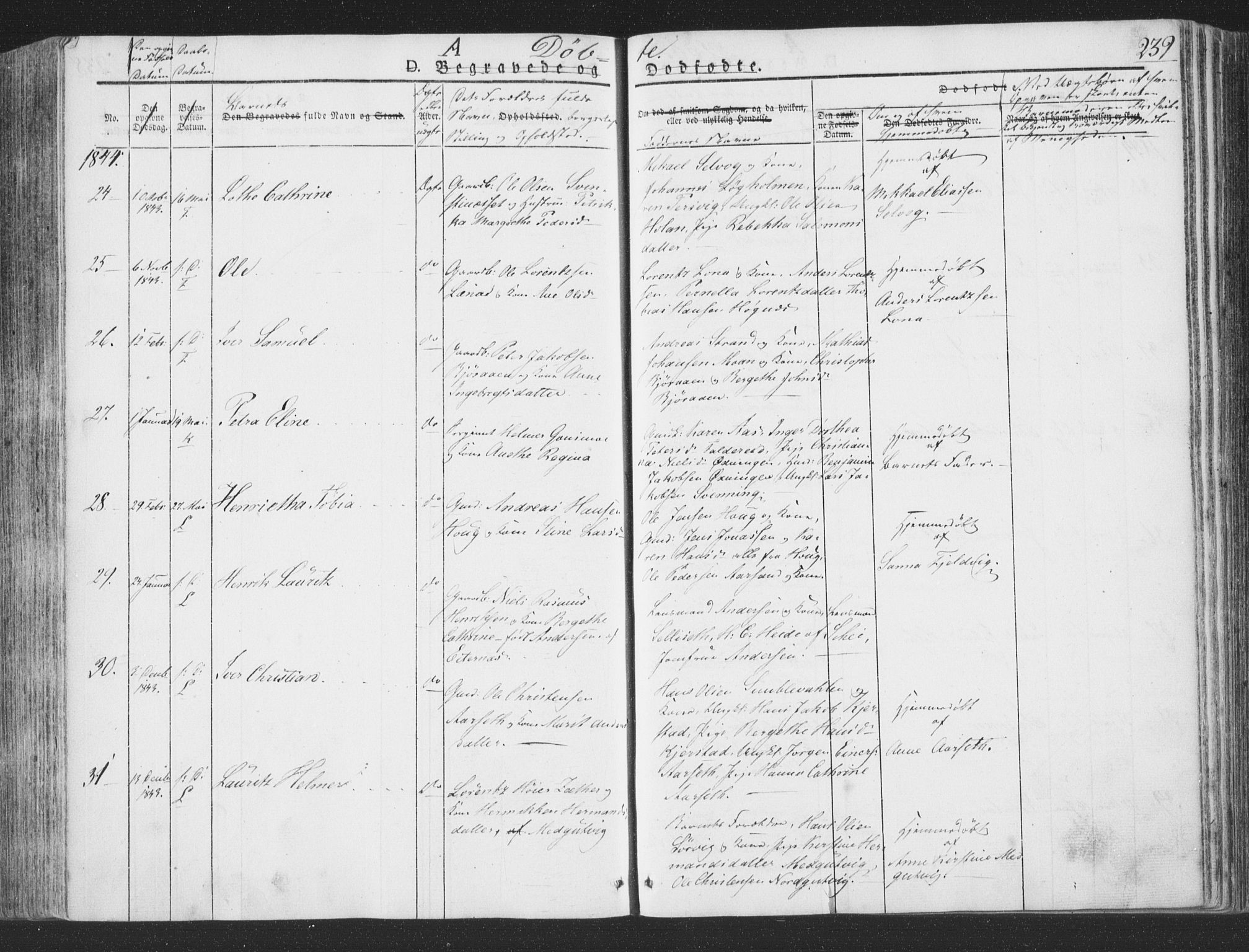 Ministerialprotokoller, klokkerbøker og fødselsregistre - Nord-Trøndelag, SAT/A-1458/780/L0639: Parish register (official) no. 780A04, 1830-1844, p. 239