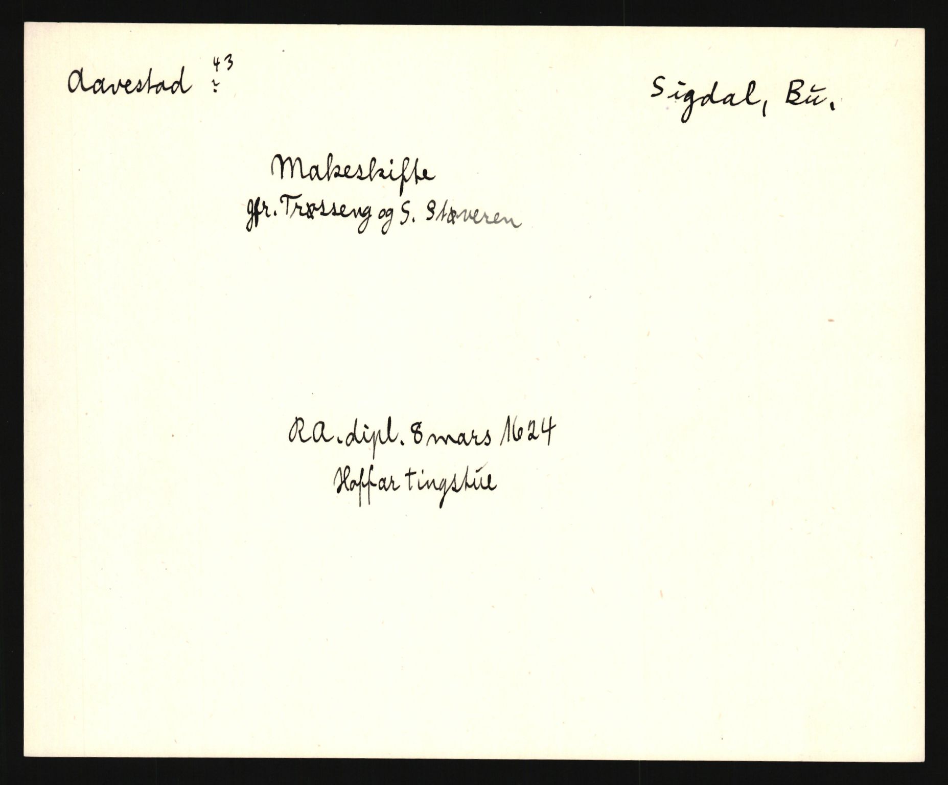 Riksarkivets diplomsamling, AV/RA-EA-5965/F35/F35e/L0014: Registreringssedler Buskerud 3, 1400-1700, p. 405