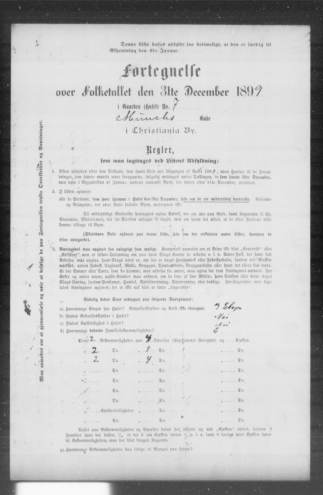 OBA, Municipal Census 1899 for Kristiania, 1899, p. 8647