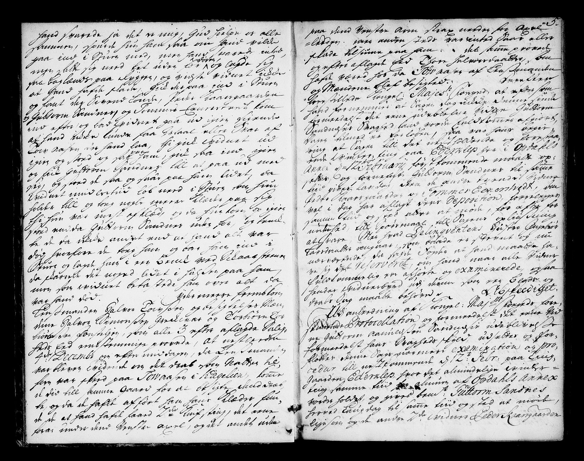 Numedal og Sandsvær sorenskriveri, AV/SAKO-A-128/F/Fa/Faa/L0061: Tingbok, 1731, p. 4b-5a