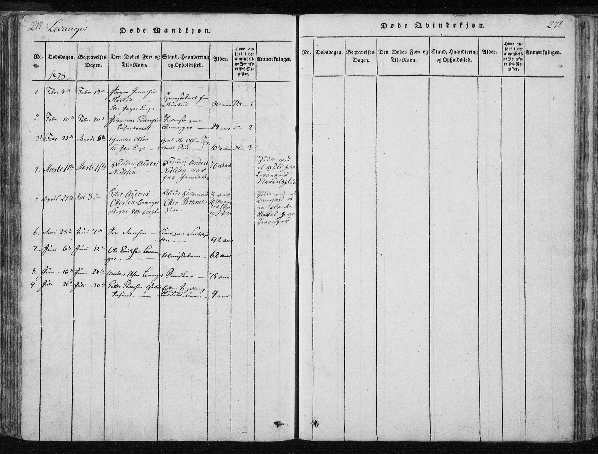 Ministerialprotokoller, klokkerbøker og fødselsregistre - Nord-Trøndelag, AV/SAT-A-1458/717/L0148: Parish register (official) no. 717A04 /2, 1816-1825, p. 277-278