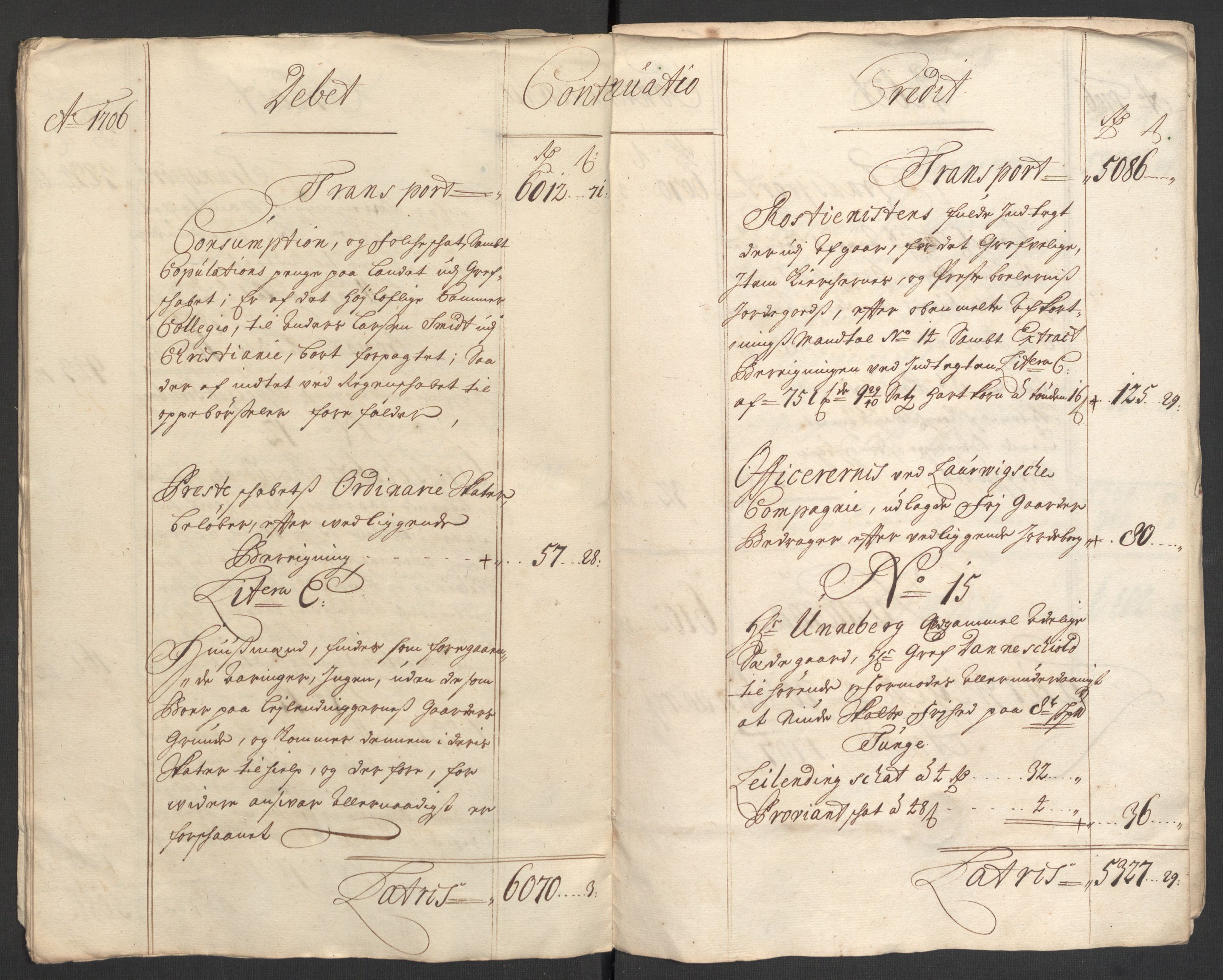 Rentekammeret inntil 1814, Reviderte regnskaper, Fogderegnskap, AV/RA-EA-4092/R33/L1979: Fogderegnskap Larvik grevskap, 1706, p. 12