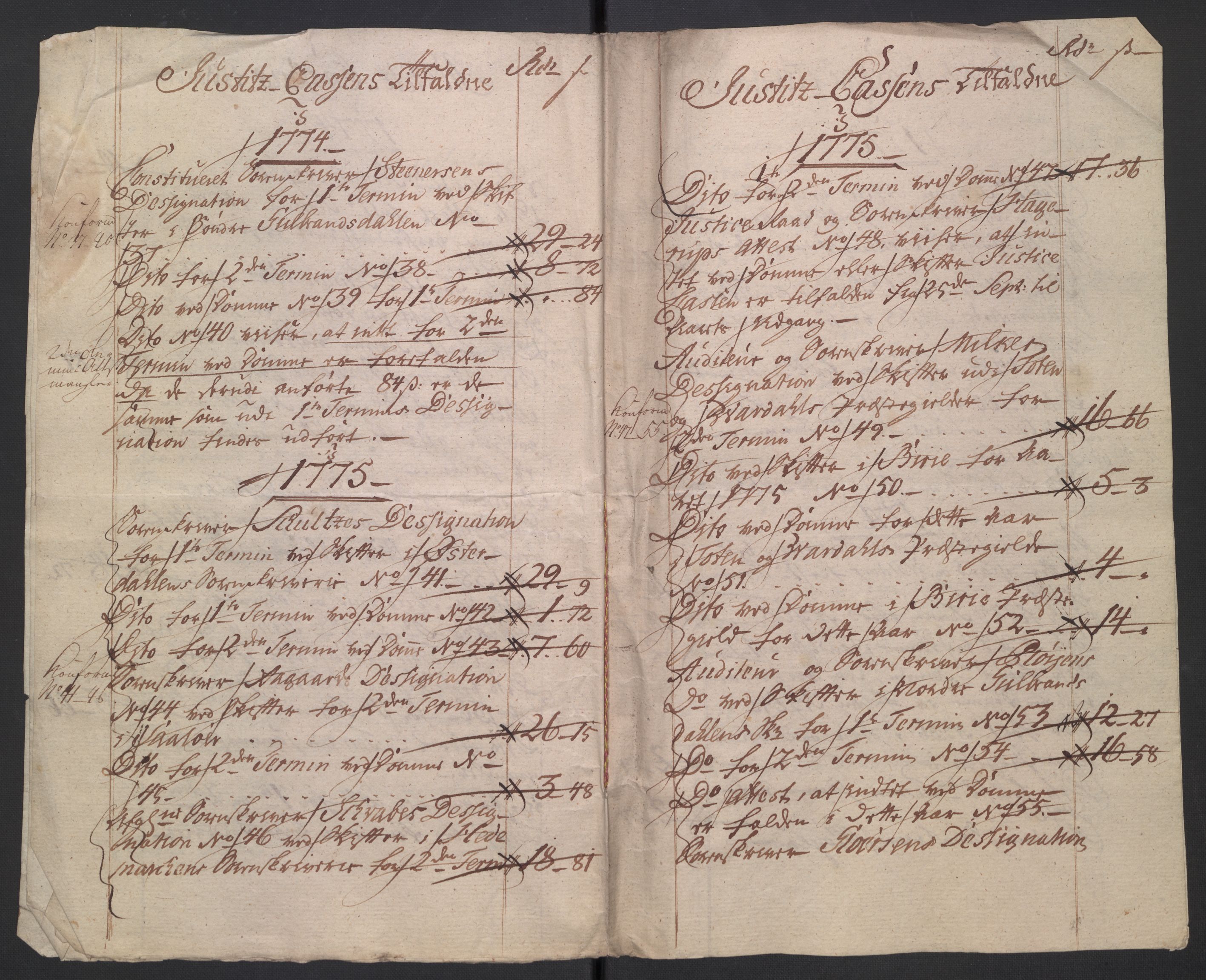 Rentekammeret inntil 1814, Reviderte regnskaper, Mindre regnskaper, AV/RA-EA-4068/Rb/L0014: Opplands amt, 1771-1779, p. 34