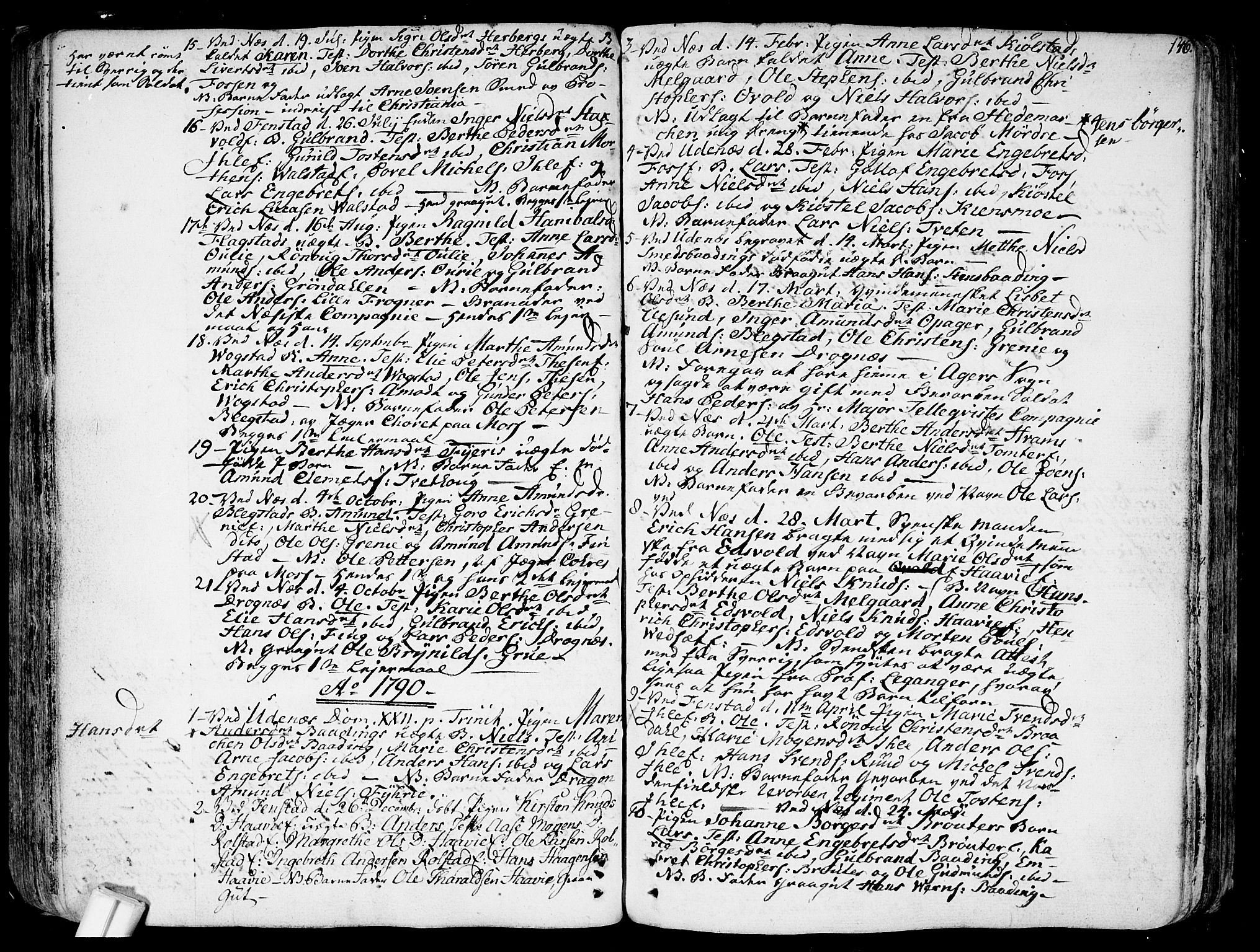 Nes prestekontor Kirkebøker, AV/SAO-A-10410/F/Fa/L0004: Parish register (official) no. I 4, 1781-1816, p. 146
