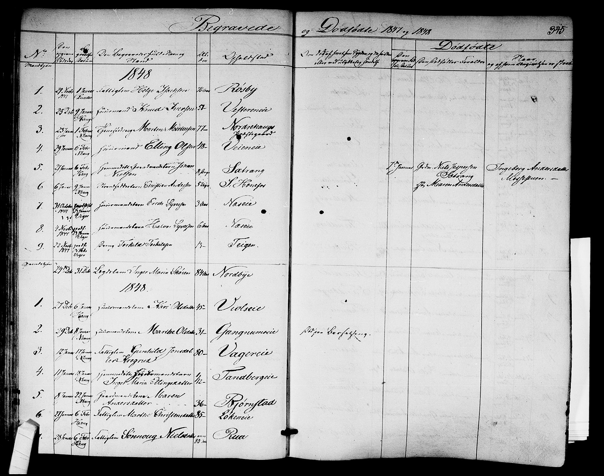 Norderhov kirkebøker, SAKO/A-237/F/Fa/L0011: Parish register (official) no. 11, 1847-1856, p. 345
