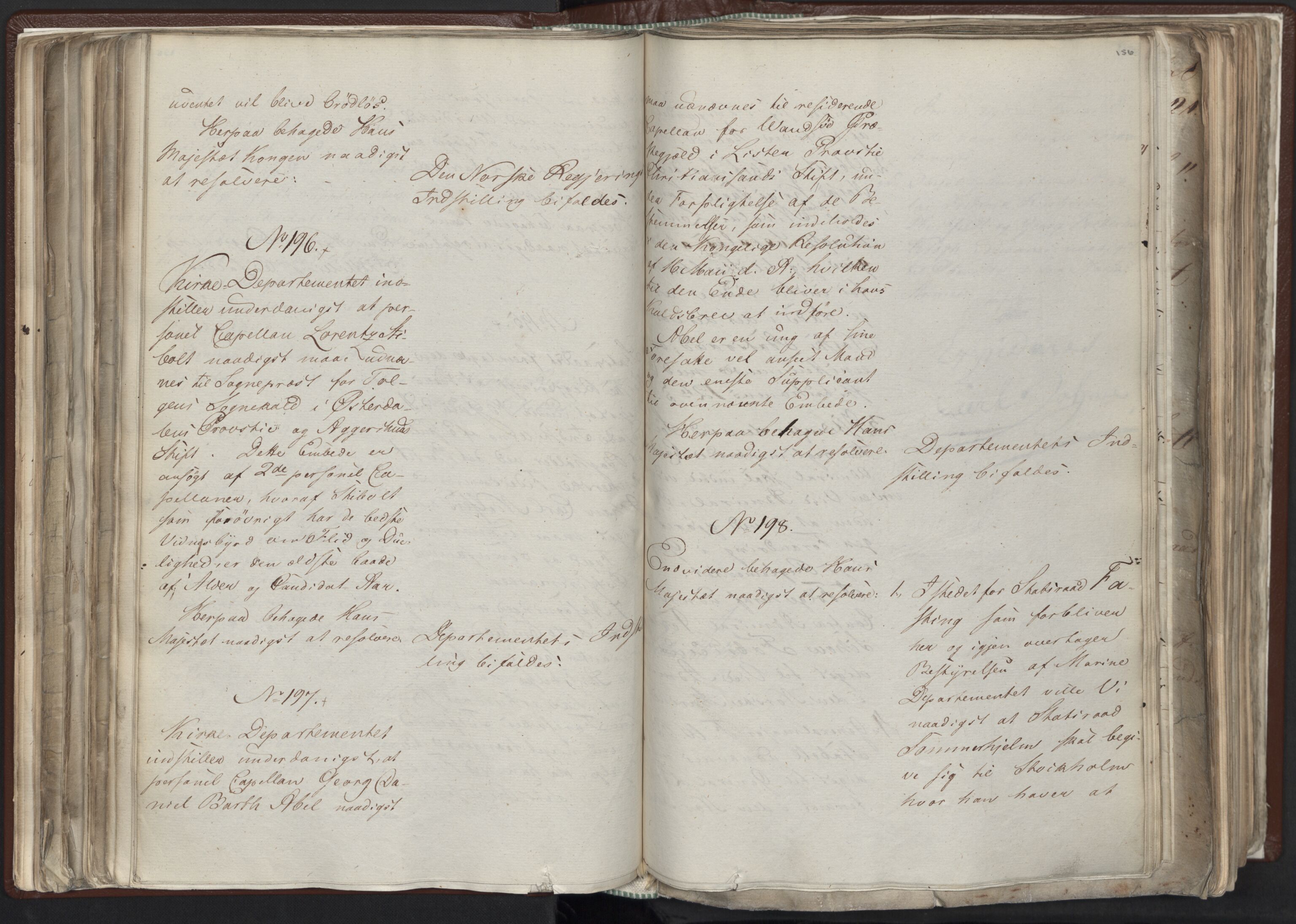 Statsrådssekretariatet, AV/RA-S-1001/A/Ab/L0012: Kgl. res. nr. 5679-6008 II, 1821, p. 155b-156a