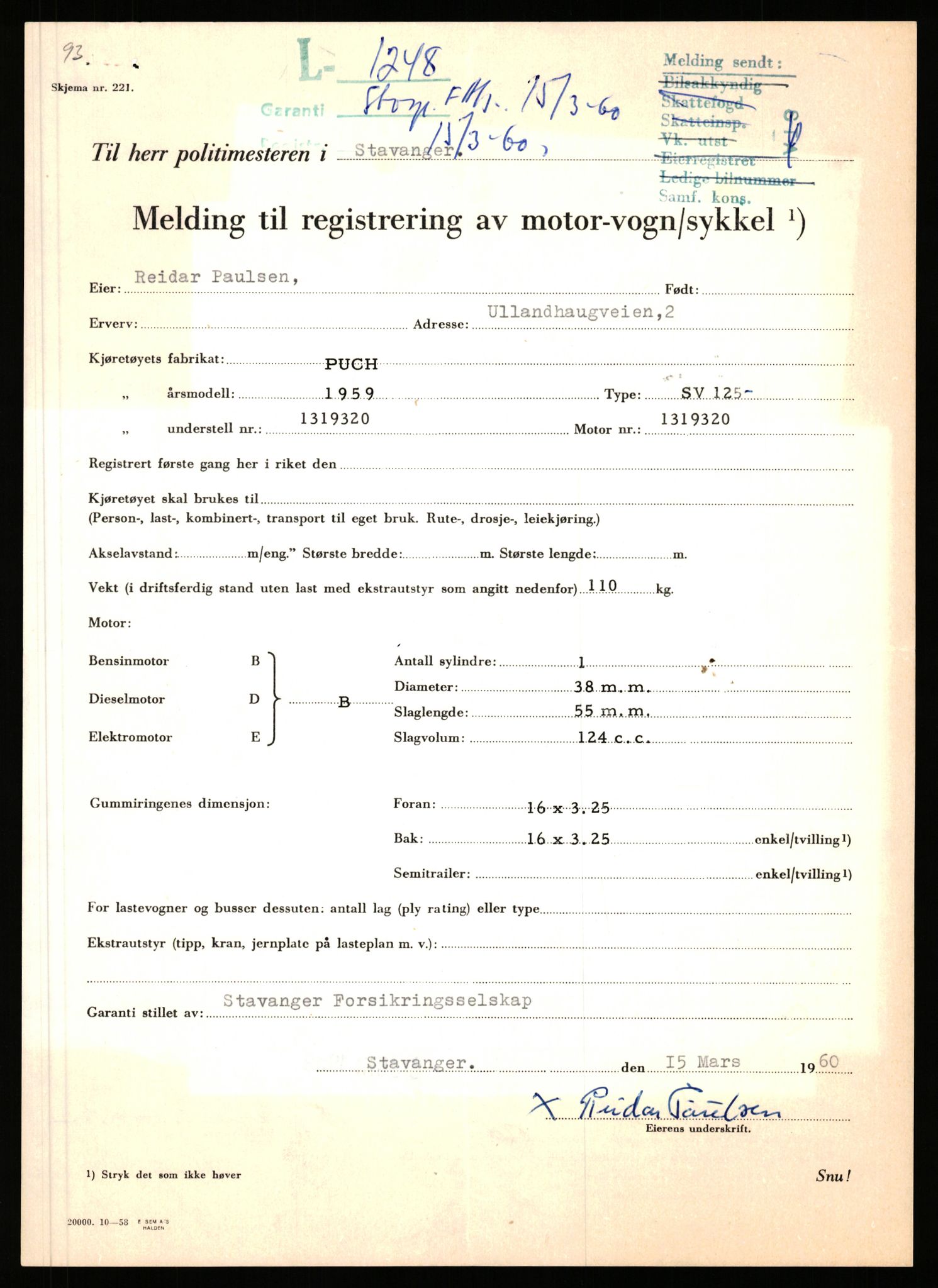 Stavanger trafikkstasjon, AV/SAST-A-101942/0/F/L0004: L-1000 - L-1349, 1930-1971, p. 1415