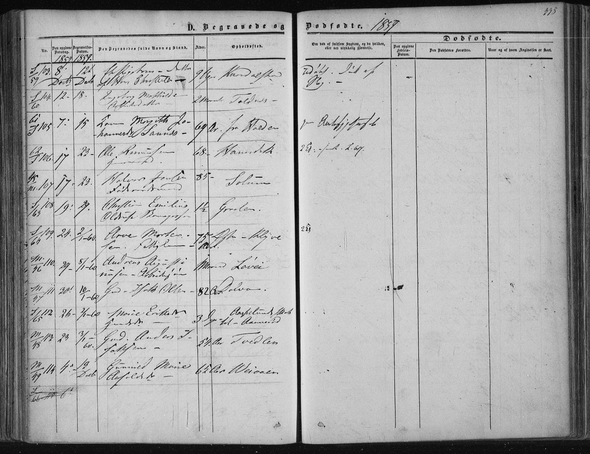 Solum kirkebøker, SAKO/A-306/F/Fa/L0007: Parish register (official) no. I 7, 1856-1864, p. 338