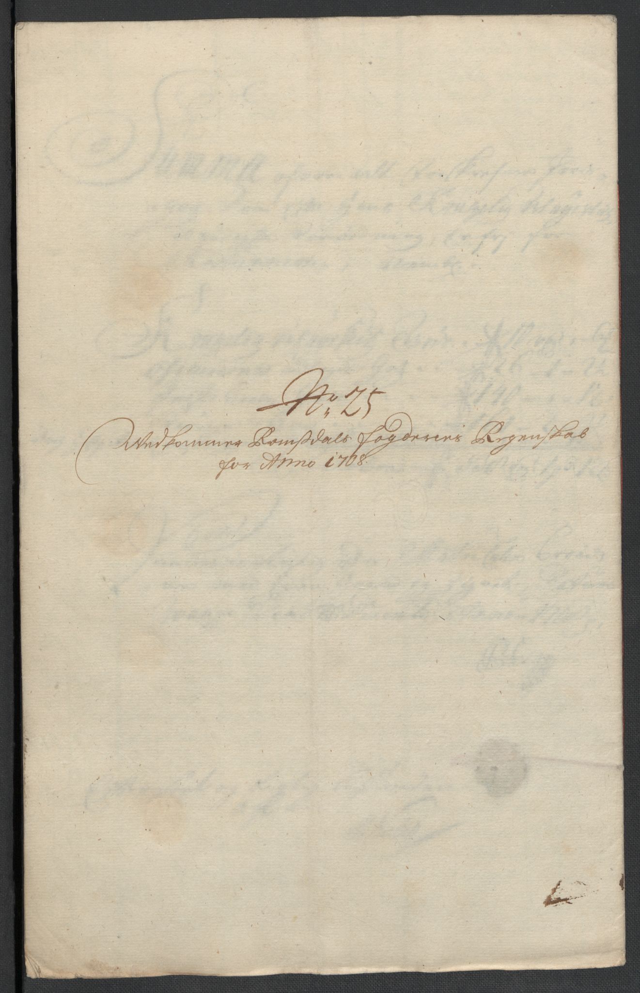 Rentekammeret inntil 1814, Reviderte regnskaper, Fogderegnskap, AV/RA-EA-4092/R55/L3658: Fogderegnskap Romsdal, 1707-1708, p. 338