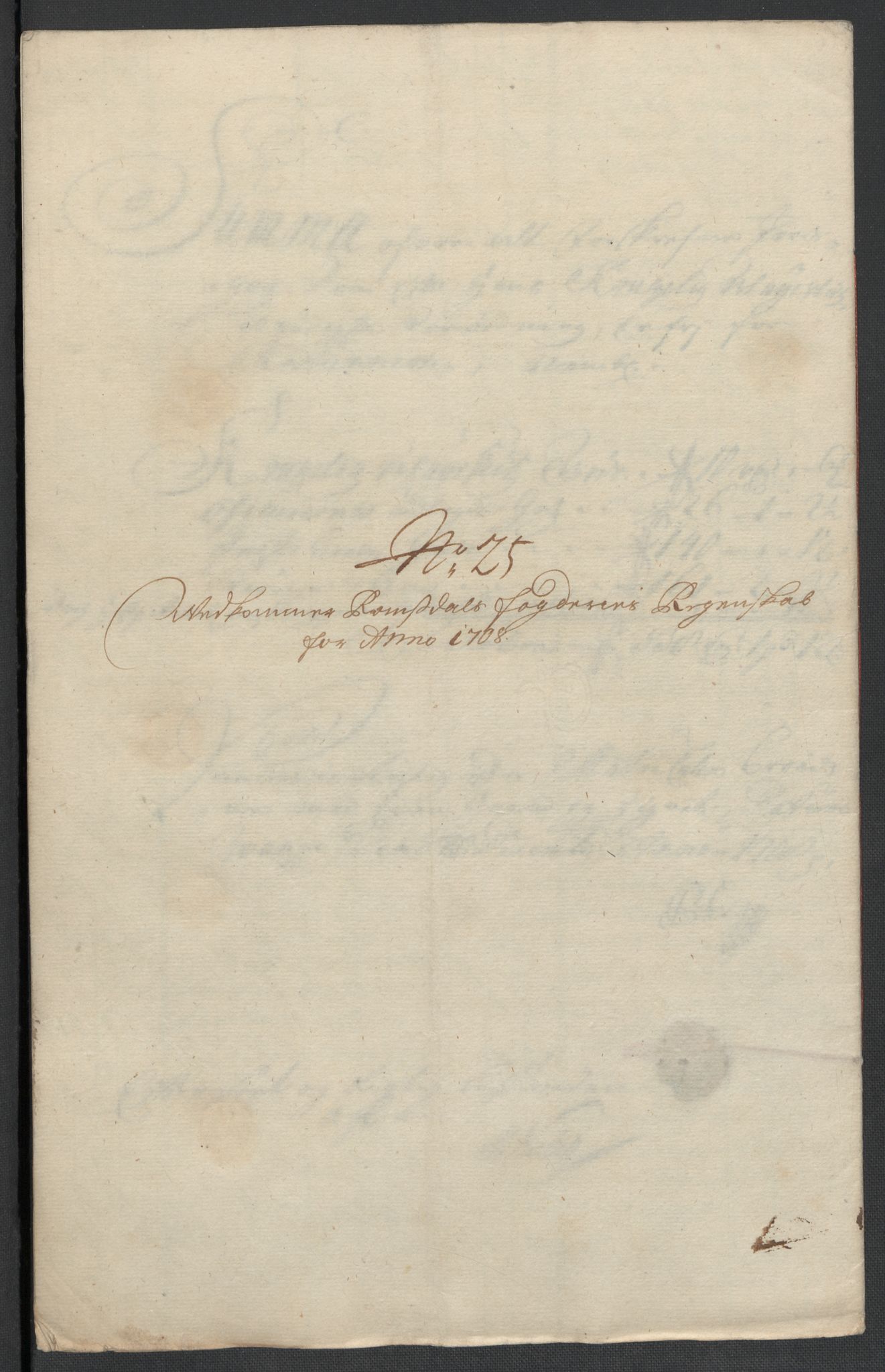 Rentekammeret inntil 1814, Reviderte regnskaper, Fogderegnskap, RA/EA-4092/R55/L3658: Fogderegnskap Romsdal, 1707-1708, p. 338