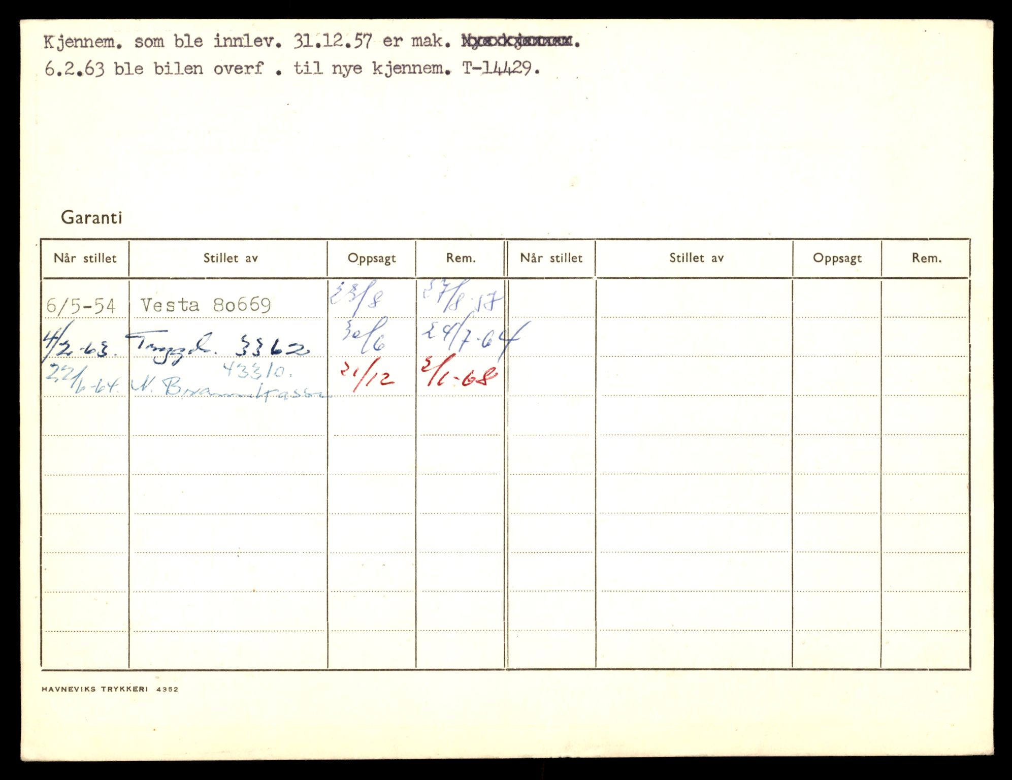 Møre og Romsdal vegkontor - Ålesund trafikkstasjon, AV/SAT-A-4099/F/Fe/L0045: Registreringskort for kjøretøy T 14320 - T 14444, 1927-1998, p. 2798