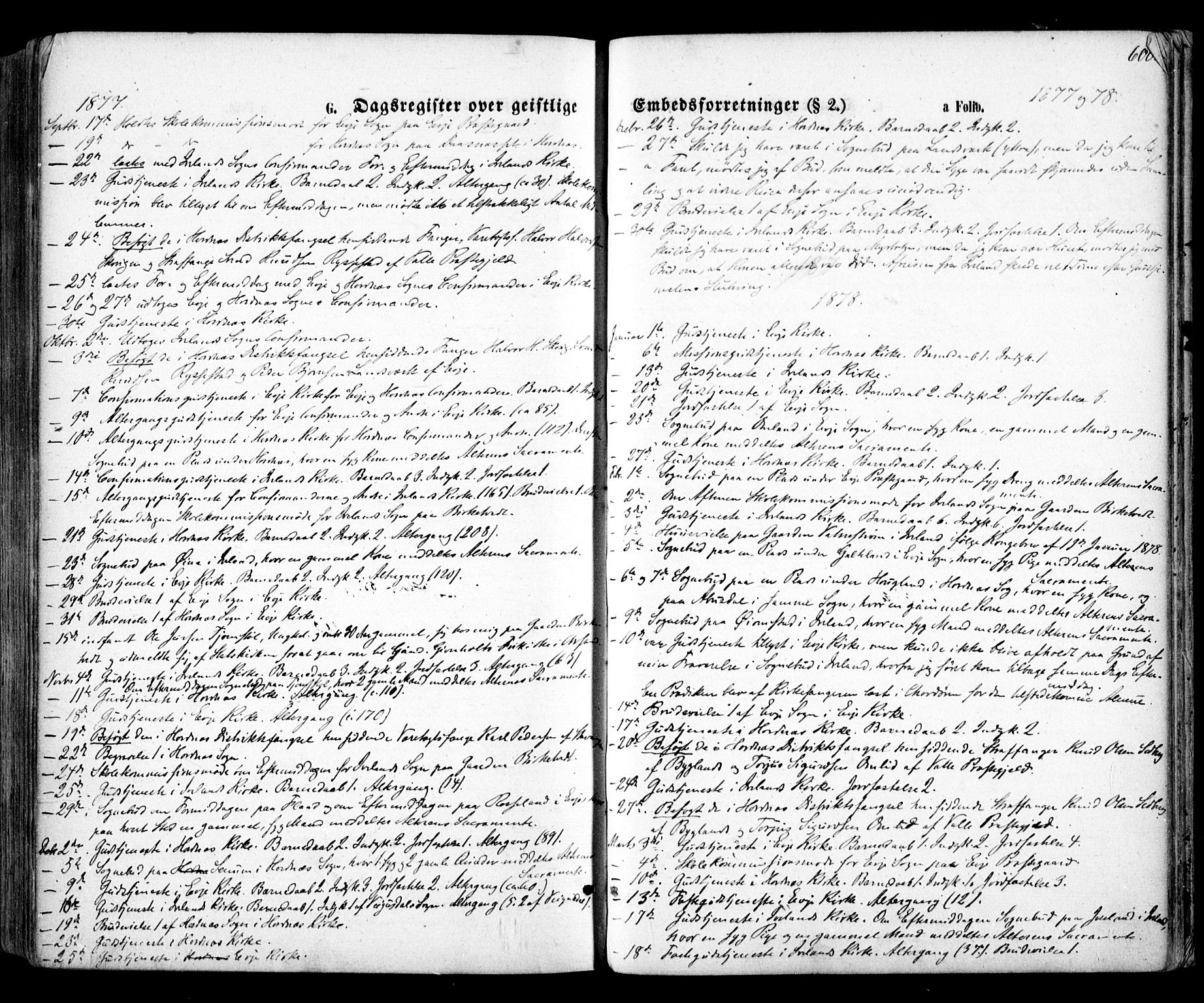 Evje sokneprestkontor, AV/SAK-1111-0008/F/Fa/Faa/L0006: Parish register (official) no. A 6, 1866-1884, p. 600