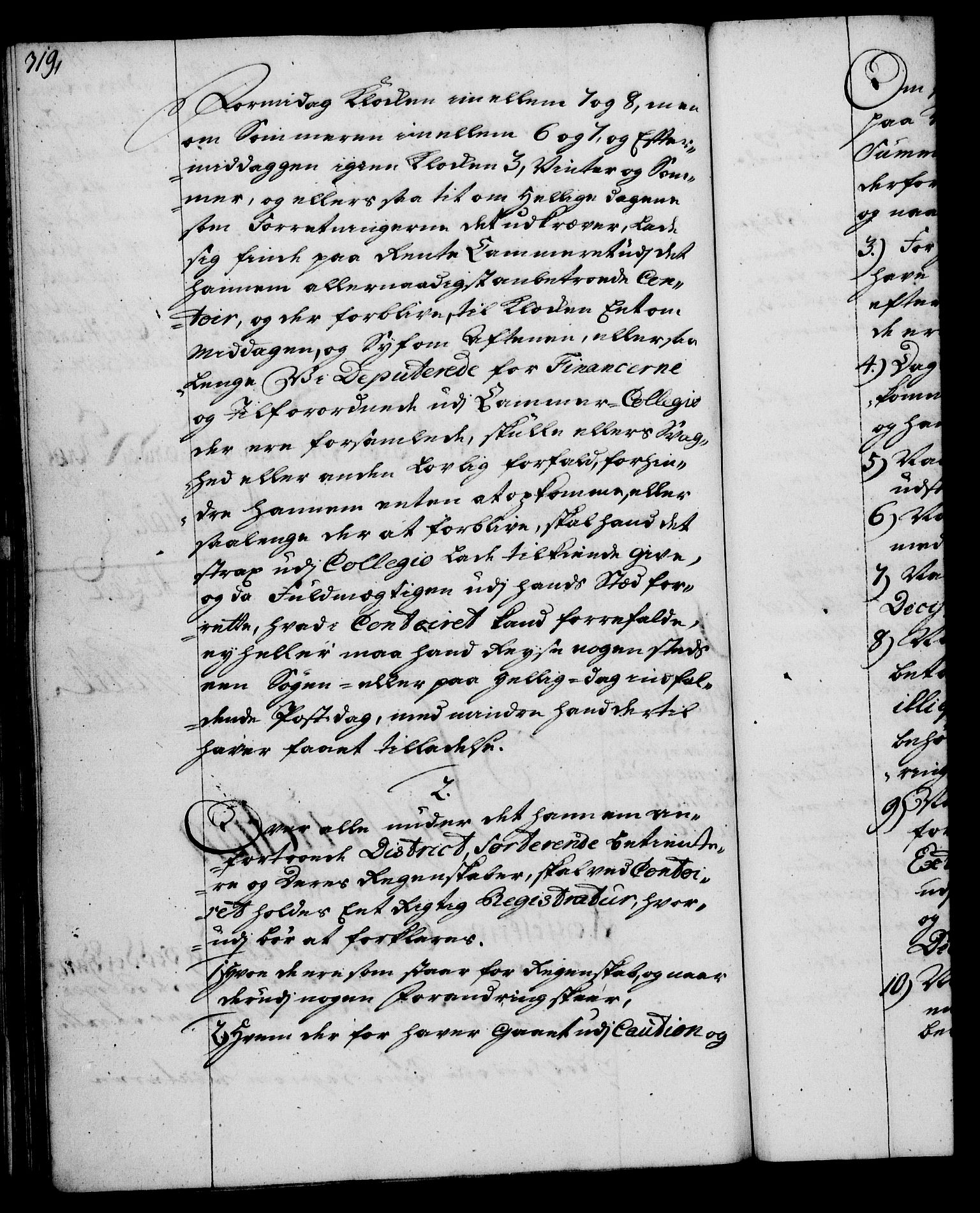 Rentekammeret, Kammerkanselliet, RA/EA-3111/G/Gg/Ggi/L0002: Norsk instruksjonsprotokoll med register (merket RK 53.35), 1729-1751, p. 319