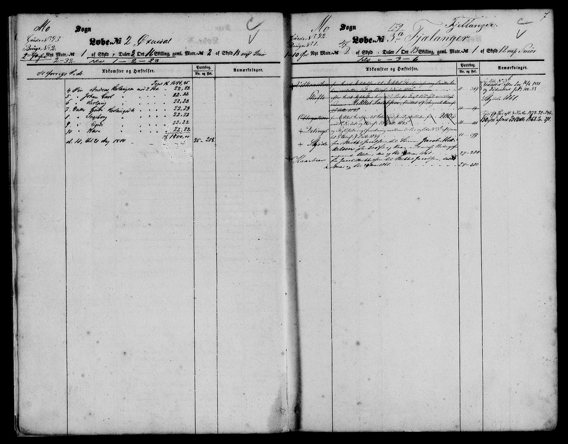 Nordhordland sorenskrivar, SAB/A-2901/1/G/Ga/Gaaa/L0012: Mortgage register no. II.A.a.12, 1851-1893, p. 7