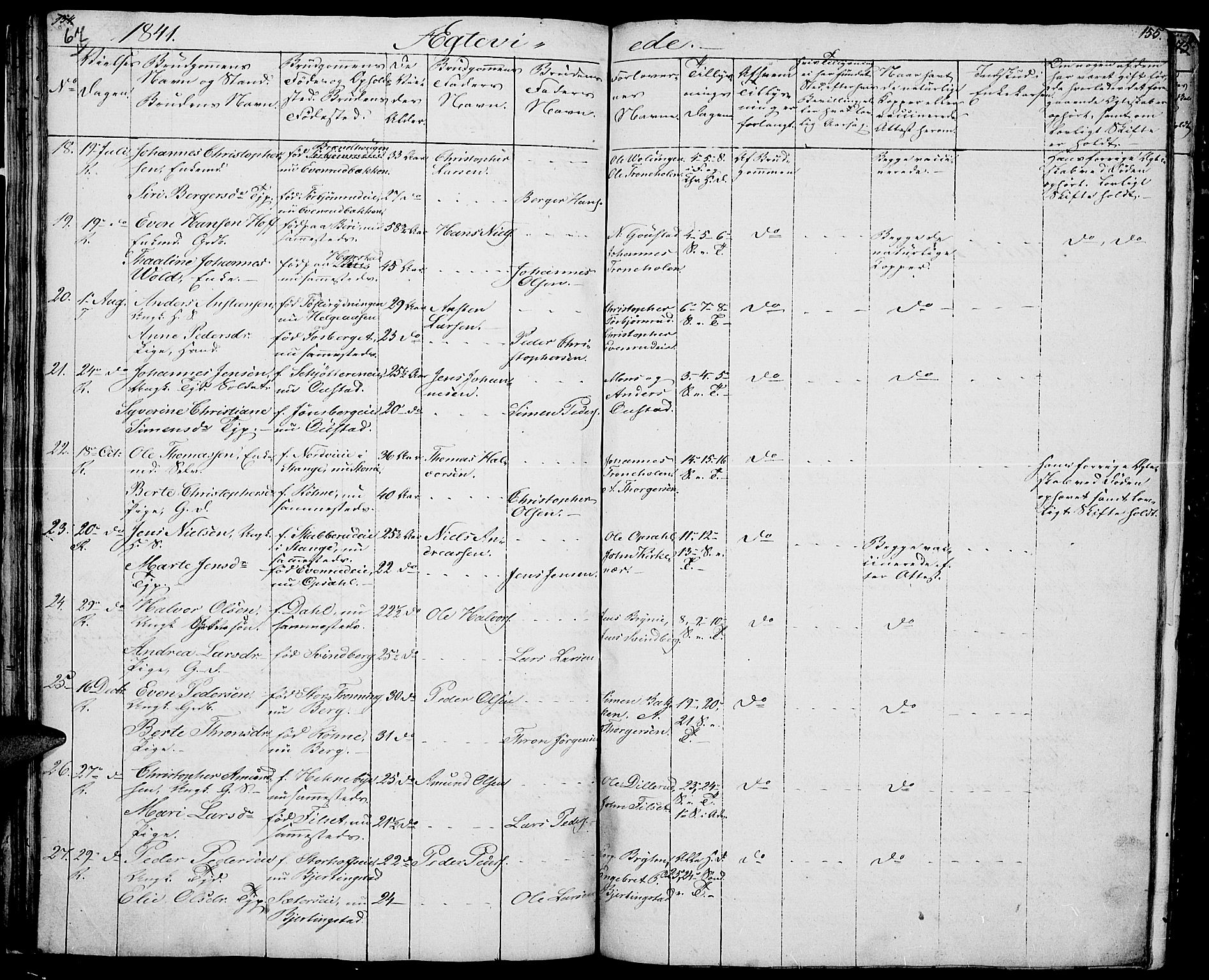 Romedal prestekontor, SAH/PREST-004/L/L0008: Parish register (copy) no. 8, 1837-1844, p. 67