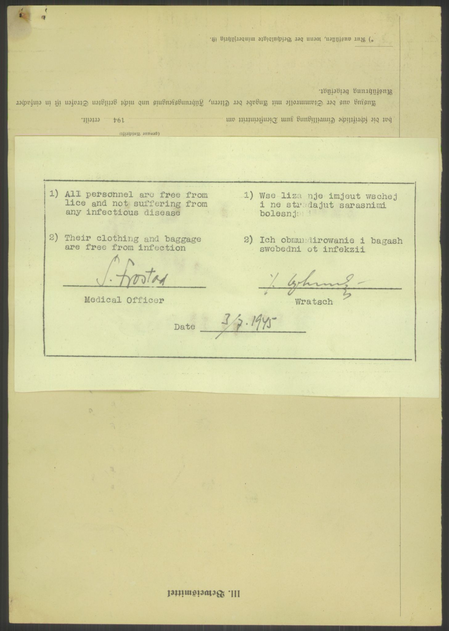 Flyktnings- og fangedirektoratet, Repatrieringskontoret, RA/S-1681/D/Db/L0023: Displaced Persons (DPs) og sivile tyskere, 1945-1948, p. 579