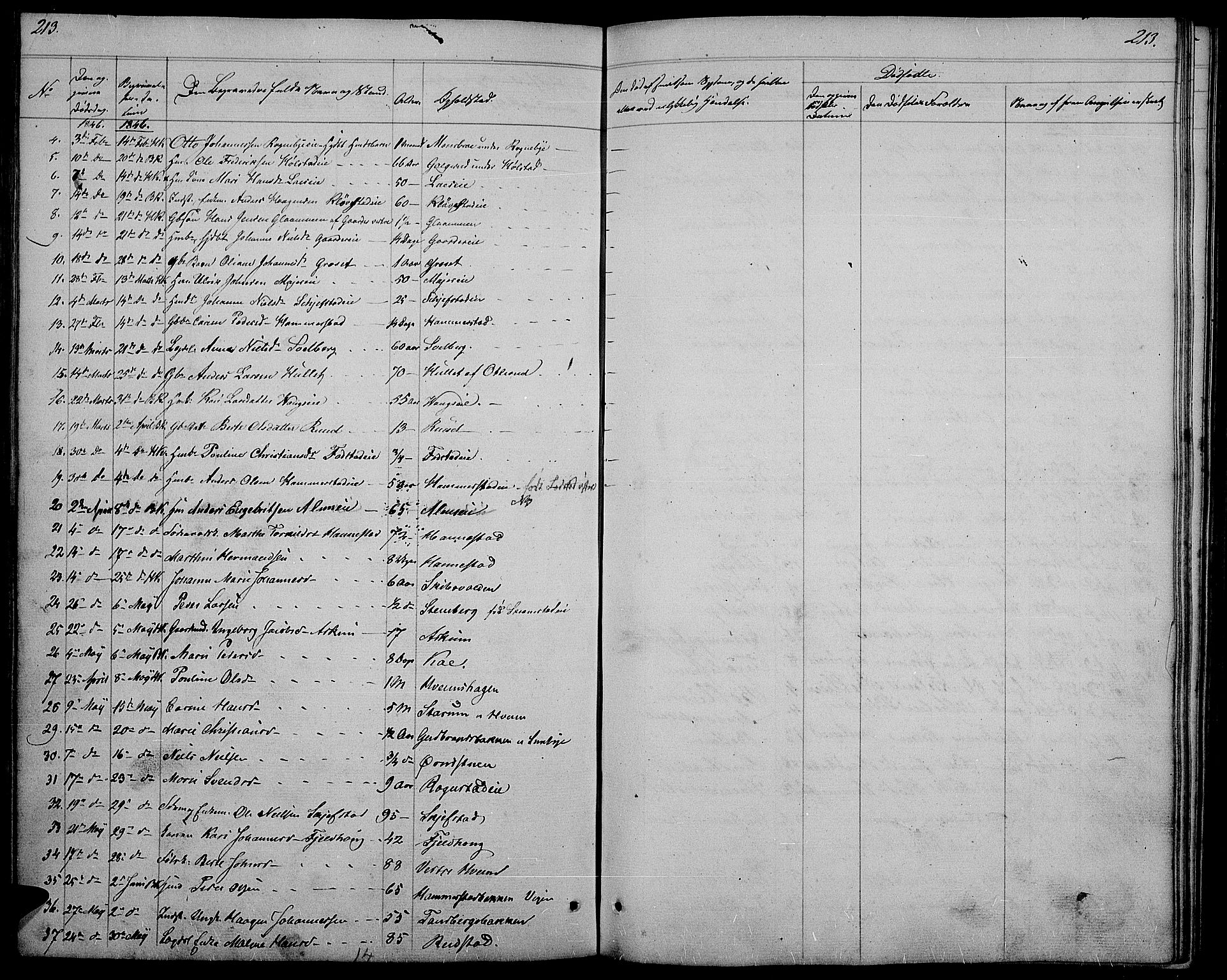 Østre Toten prestekontor, SAH/PREST-104/H/Ha/Hab/L0002: Parish register (copy) no. 2, 1840-1847, p. 213