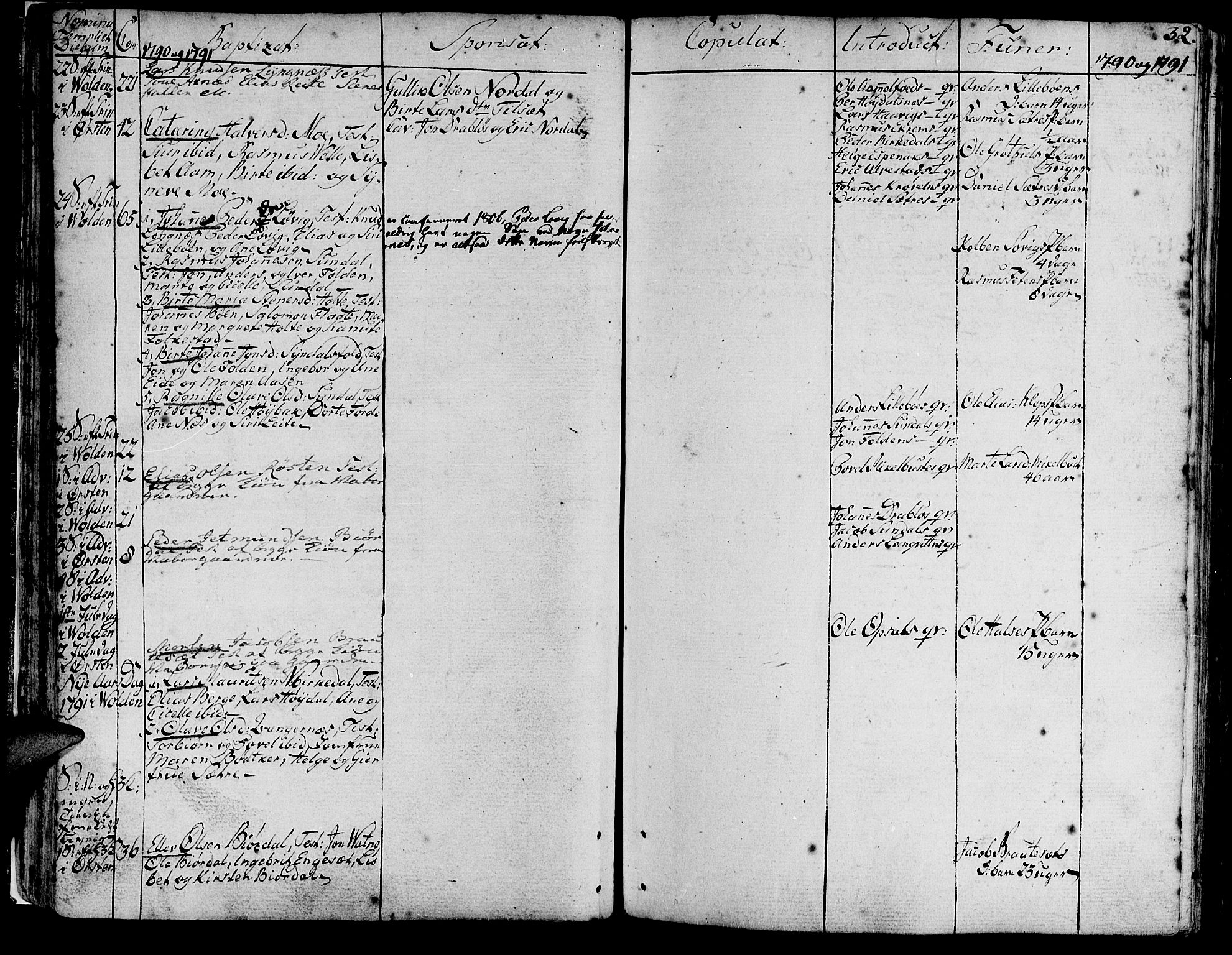 Ministerialprotokoller, klokkerbøker og fødselsregistre - Møre og Romsdal, AV/SAT-A-1454/511/L0137: Parish register (official) no. 511A04, 1787-1816, p. 32