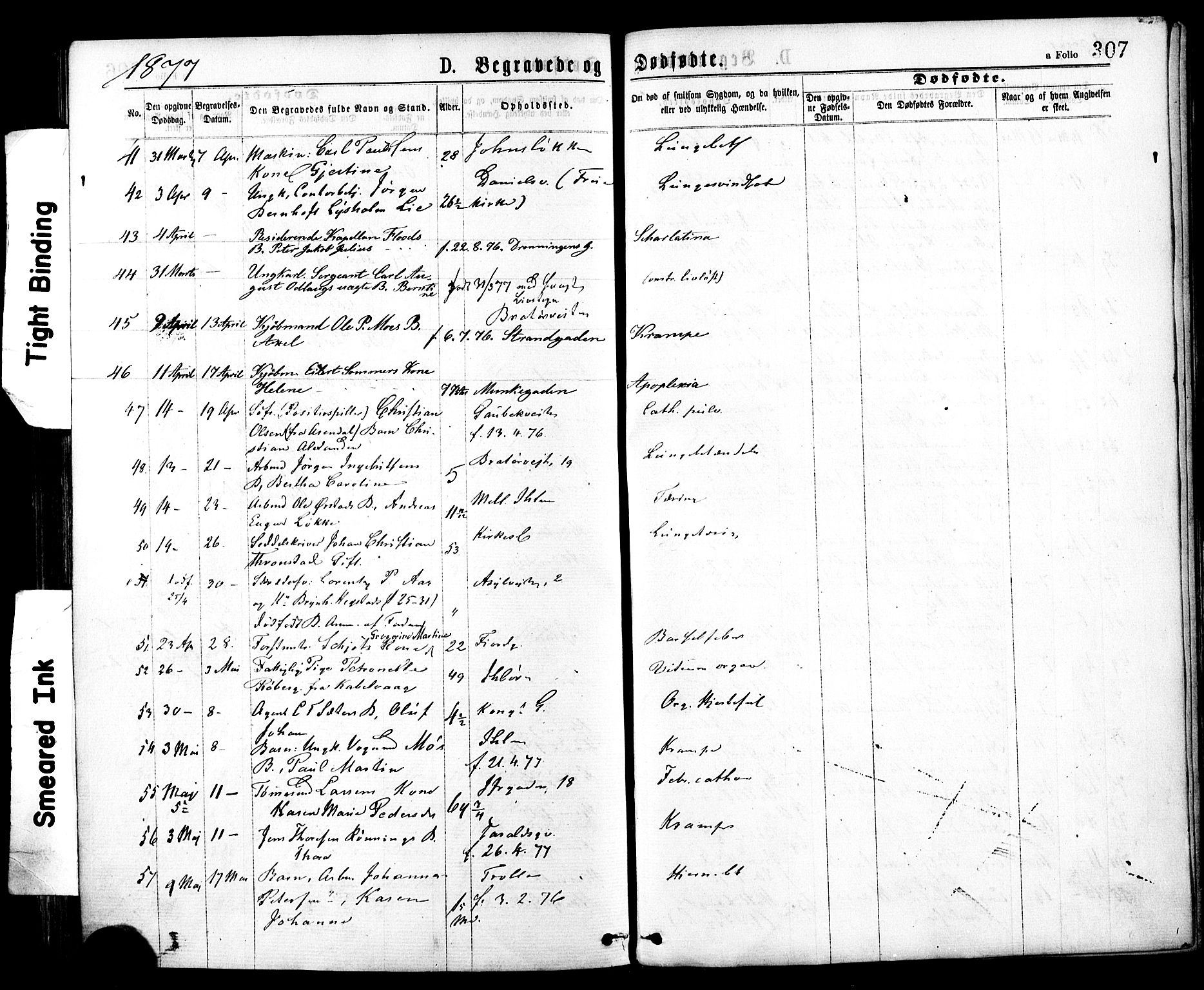 Ministerialprotokoller, klokkerbøker og fødselsregistre - Sør-Trøndelag, AV/SAT-A-1456/602/L0118: Parish register (official) no. 602A16, 1873-1879, p. 307