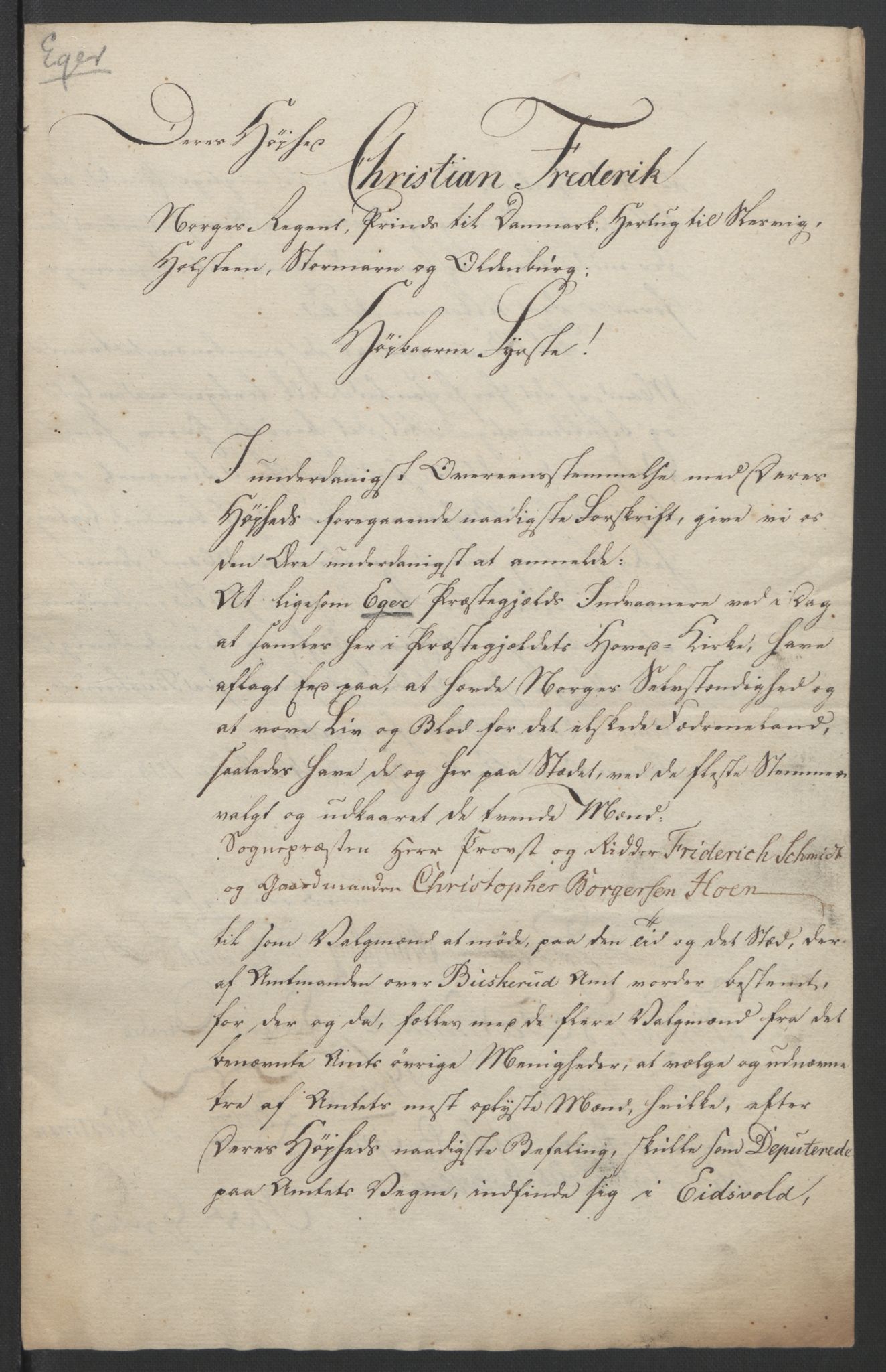 Statsrådssekretariatet, RA/S-1001/D/Db/L0007: Fullmakter for Eidsvollsrepresentantene i 1814. , 1814, p. 308