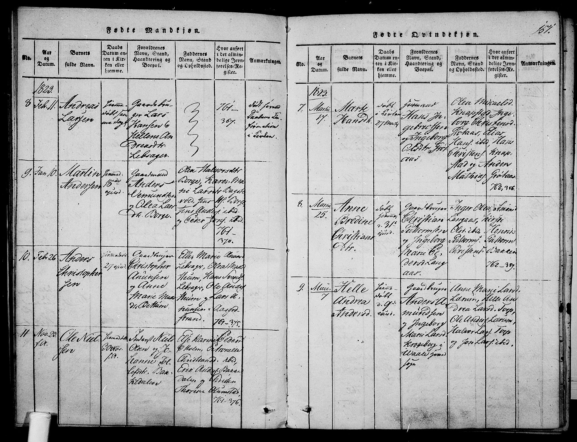 Våle kirkebøker, AV/SAKO-A-334/F/Fa/L0007: Parish register (official) no. I 7, 1814-1824, p. 150-151