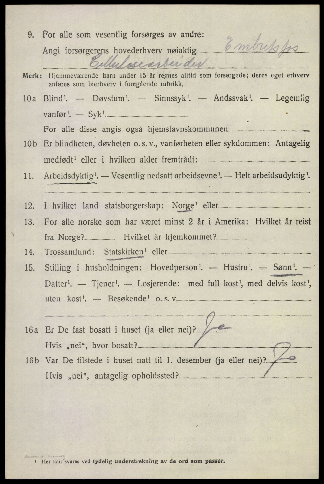 SAKO, 1920 census for Modum, 1920, p. 10168