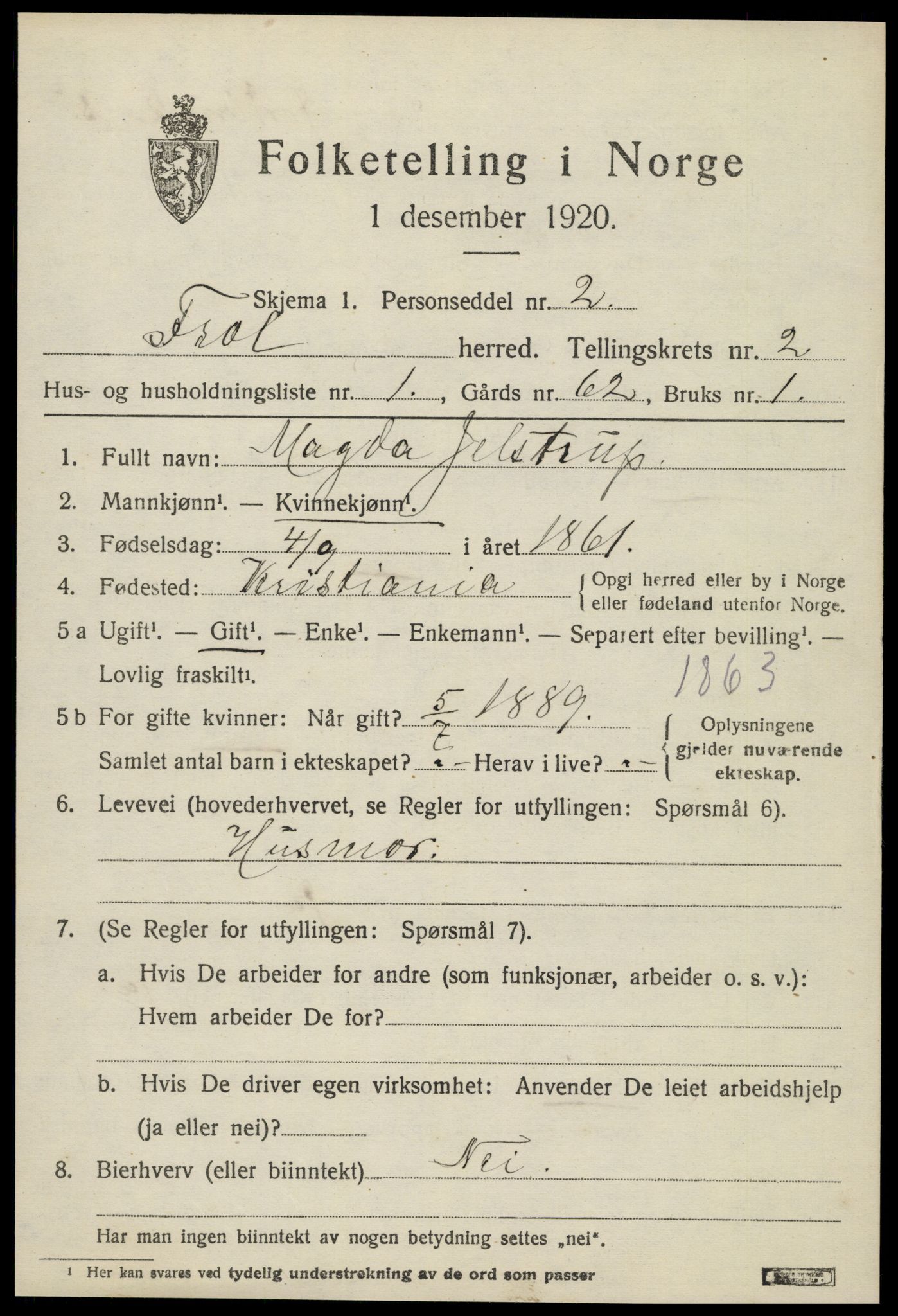 SAT, 1920 census for Frol, 1920, p. 2281