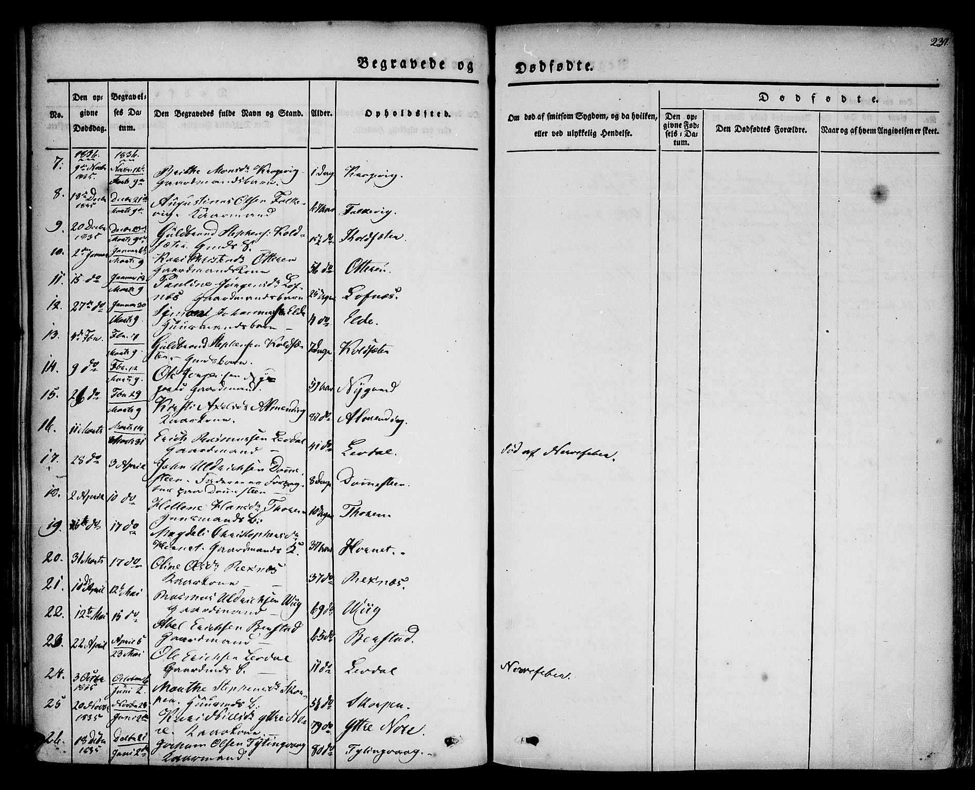 Davik sokneprestembete, AV/SAB-A-79701/H/Haa/Haaa/L0004: Parish register (official) no. A 4, 1830-1849, p. 237