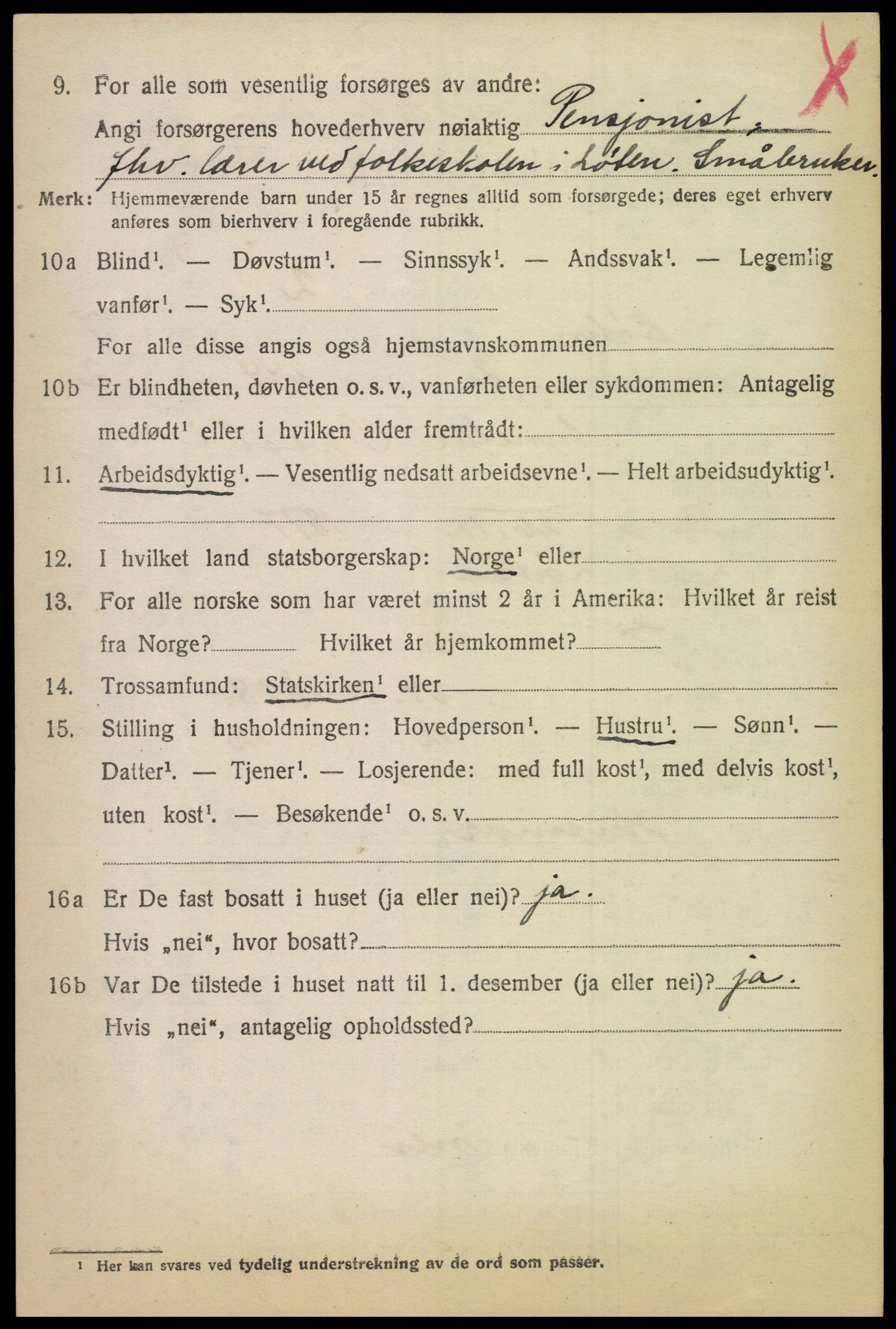 SAH, 1920 census for Løten, 1920, p. 13790