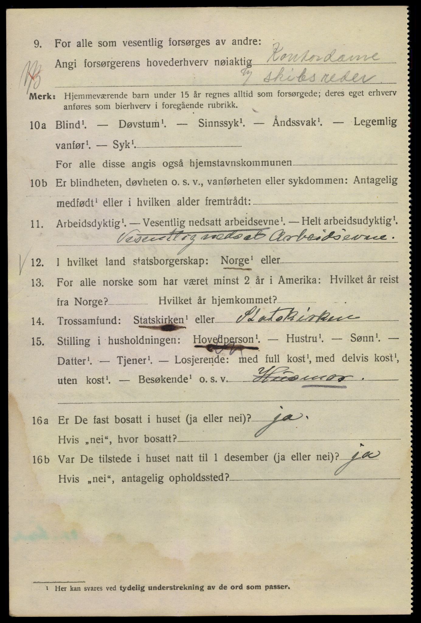 SAO, 1920 census for Kristiania, 1920, p. 620176