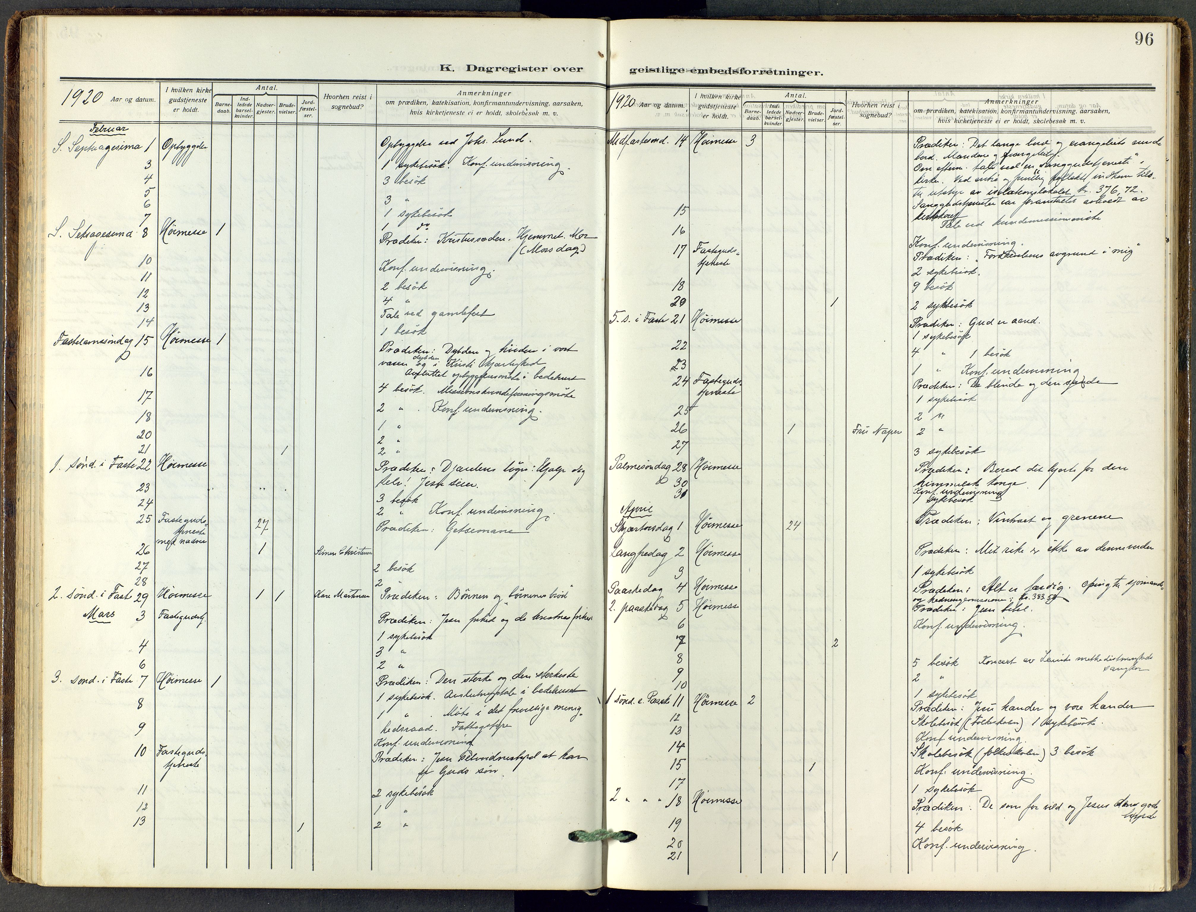 Stavern kirkebøker, AV/SAKO-A-318/F/Fa/L0010: Parish register (official) no. 10, 1916-1967, p. 96
