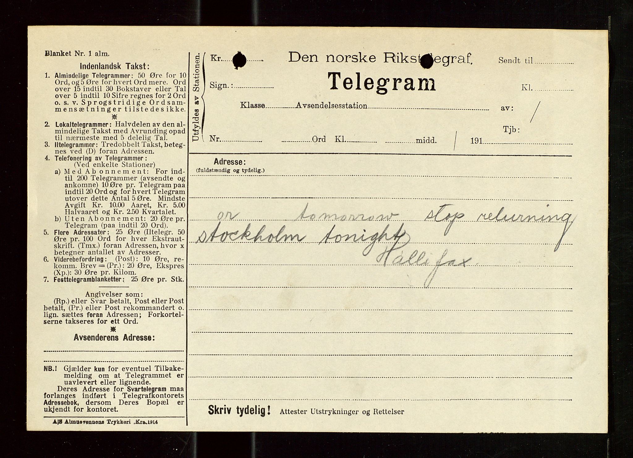 Pa 1521 - A/S Norske Shell, AV/SAST-A-101915/E/Ea/Eaa/L0019: Sjefskorrespondanse, 1917, p. 19