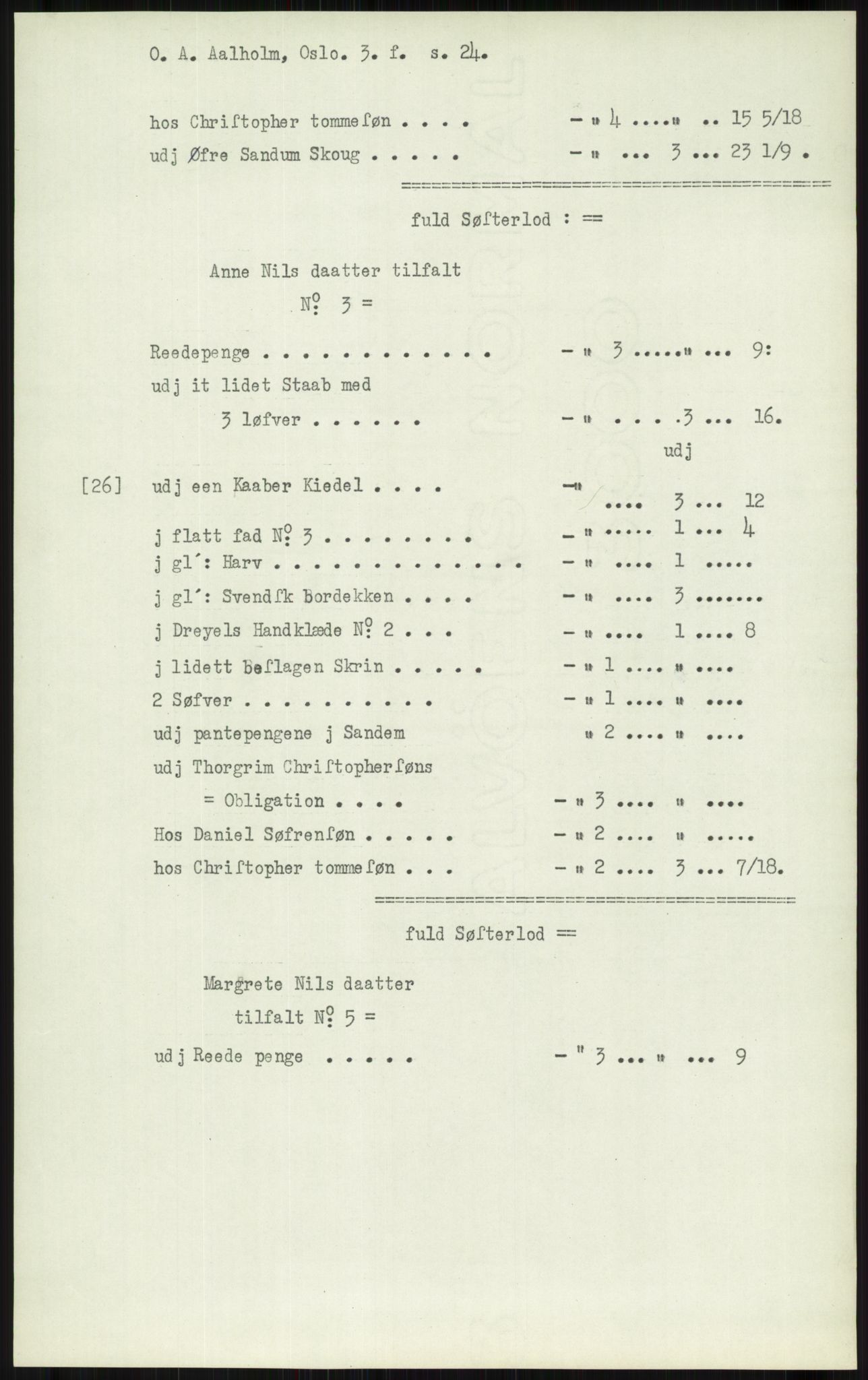 Samlinger til kildeutgivelse, Diplomavskriftsamlingen, AV/RA-EA-4053/H/Ha, p. 87