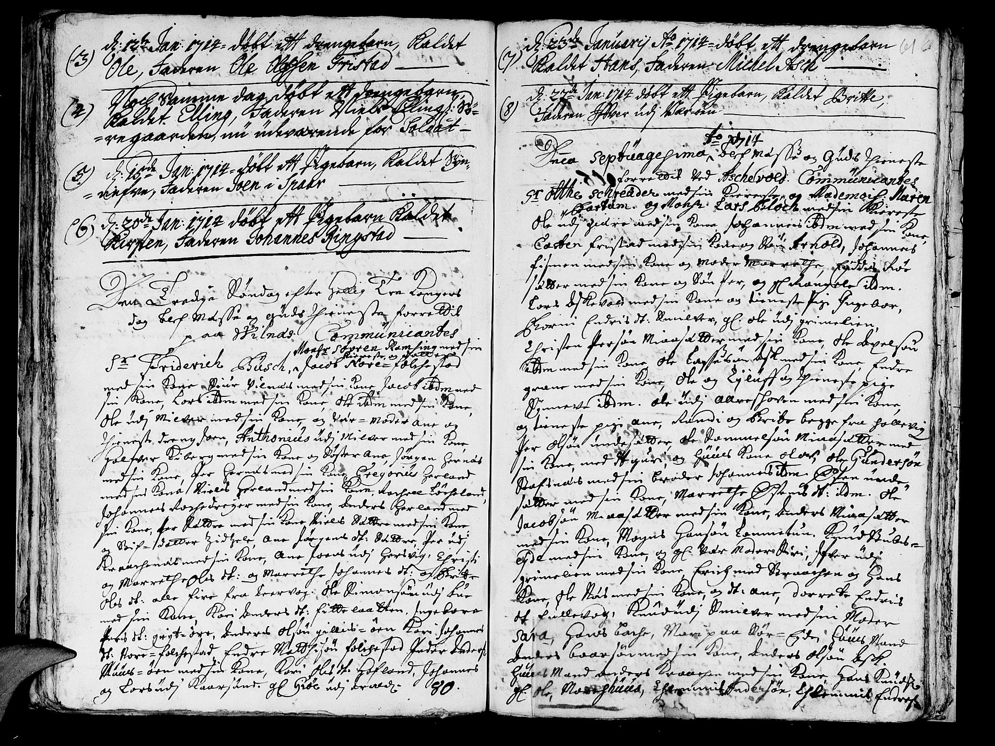 Askvoll sokneprestembete, SAB/A-79501/H/Haa/Haaa/L0002: Parish register (official) no. A 2, 1711-1715, p. 61