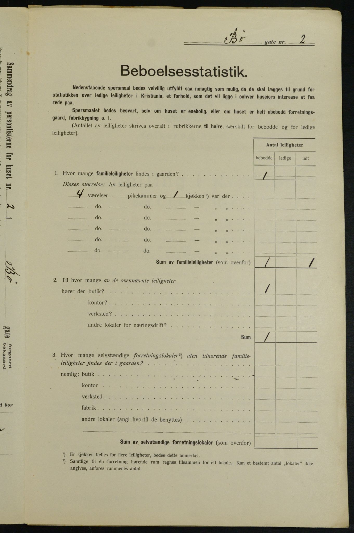 OBA, Municipal Census 1913 for Kristiania, 1913, p. 11140