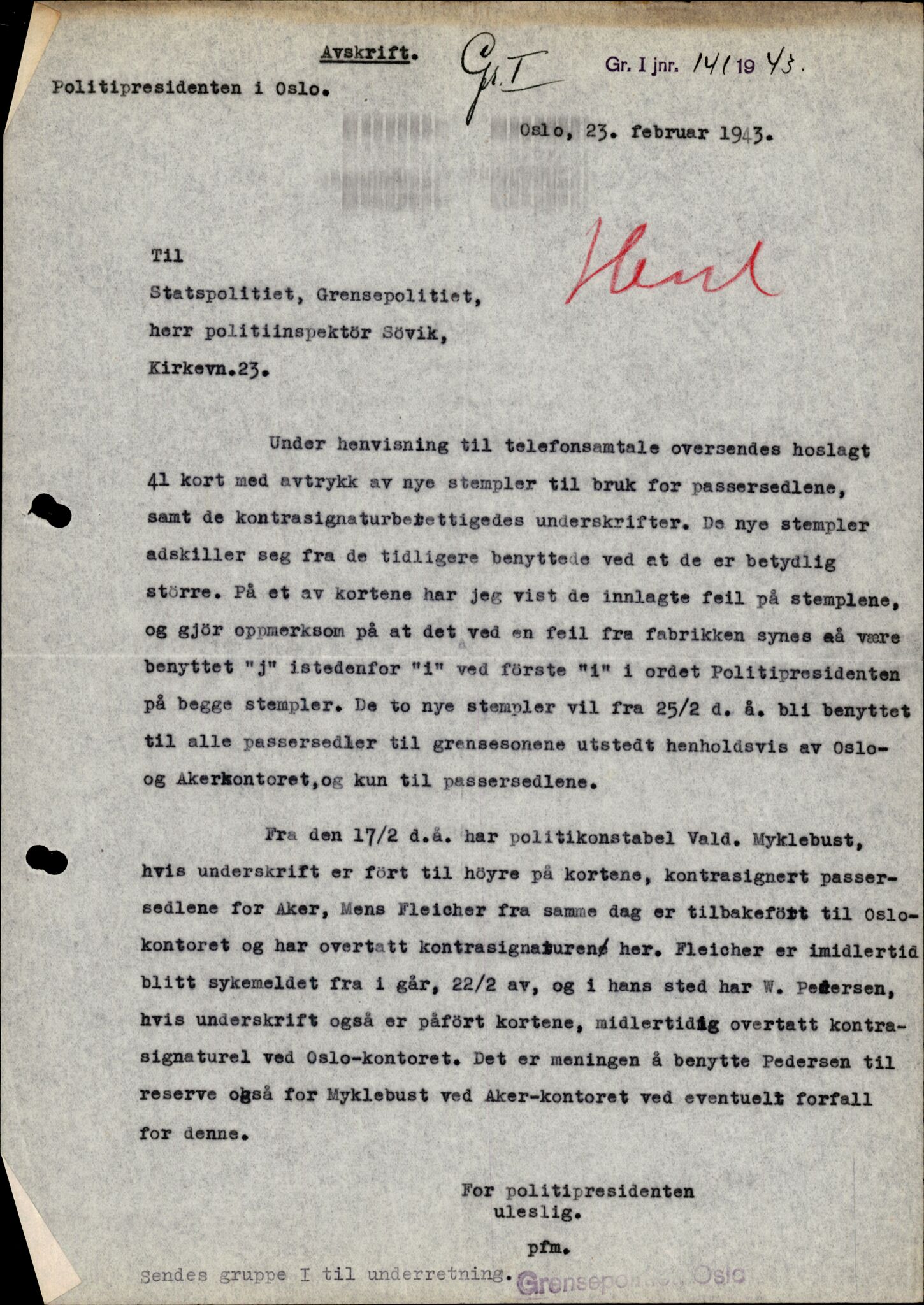 Forsvarets Overkommando. 2 kontor. Arkiv 11.4. Spredte tyske arkivsaker, AV/RA-RAFA-7031/D/Dar/Darc/L0006: BdSN, 1942-1945, p. 593