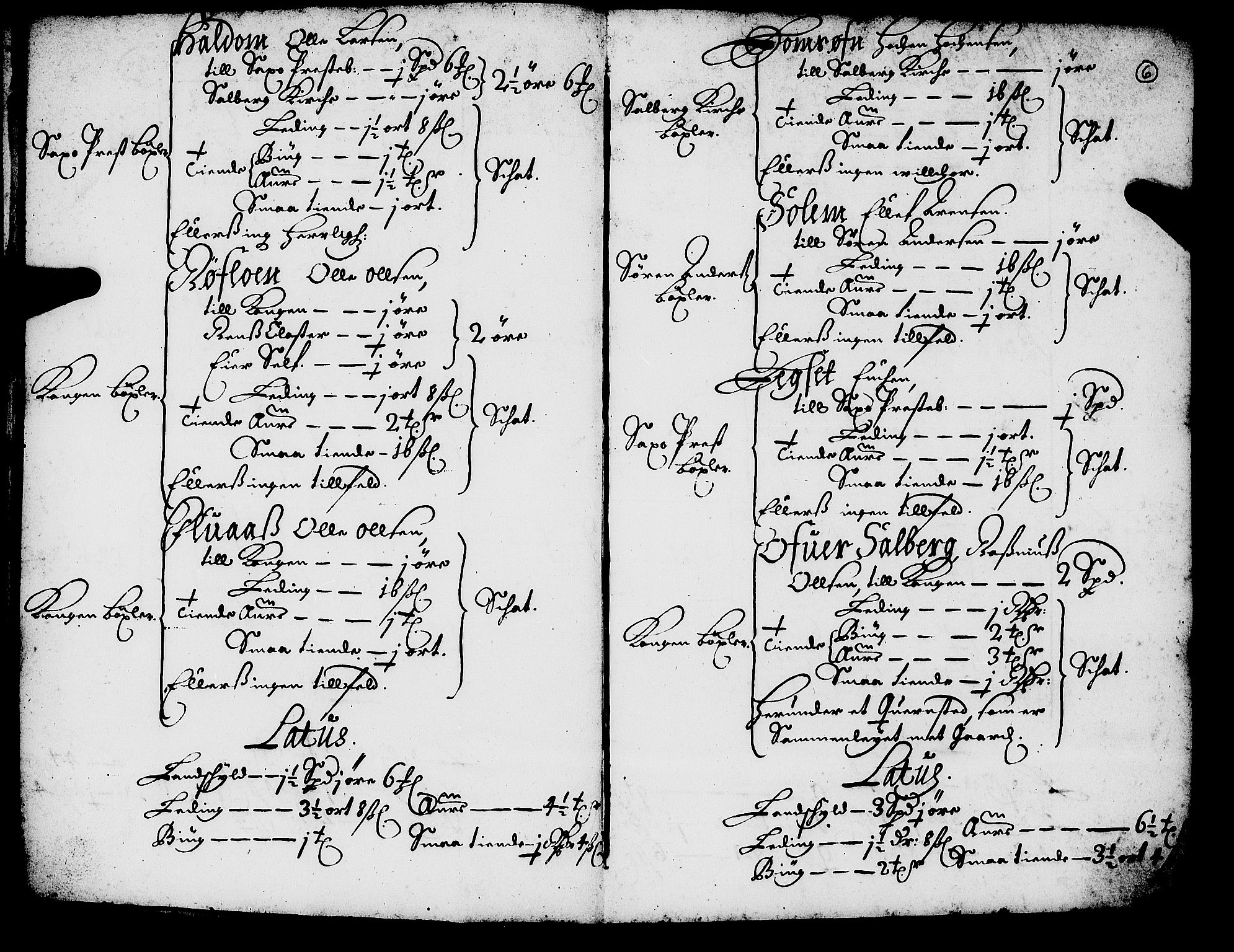 Rentekammeret inntil 1814, Realistisk ordnet avdeling, AV/RA-EA-4070/N/Nb/Nba/L0055: Inderøy len, 1668, p. 5b-6a