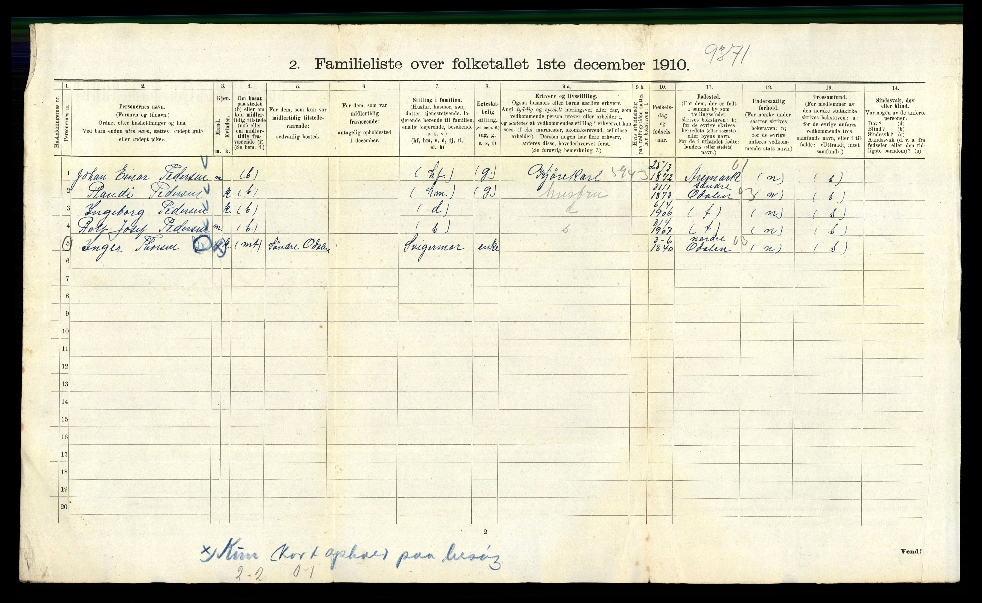 RA, 1910 census for Kristiania, 1910, p. 112756