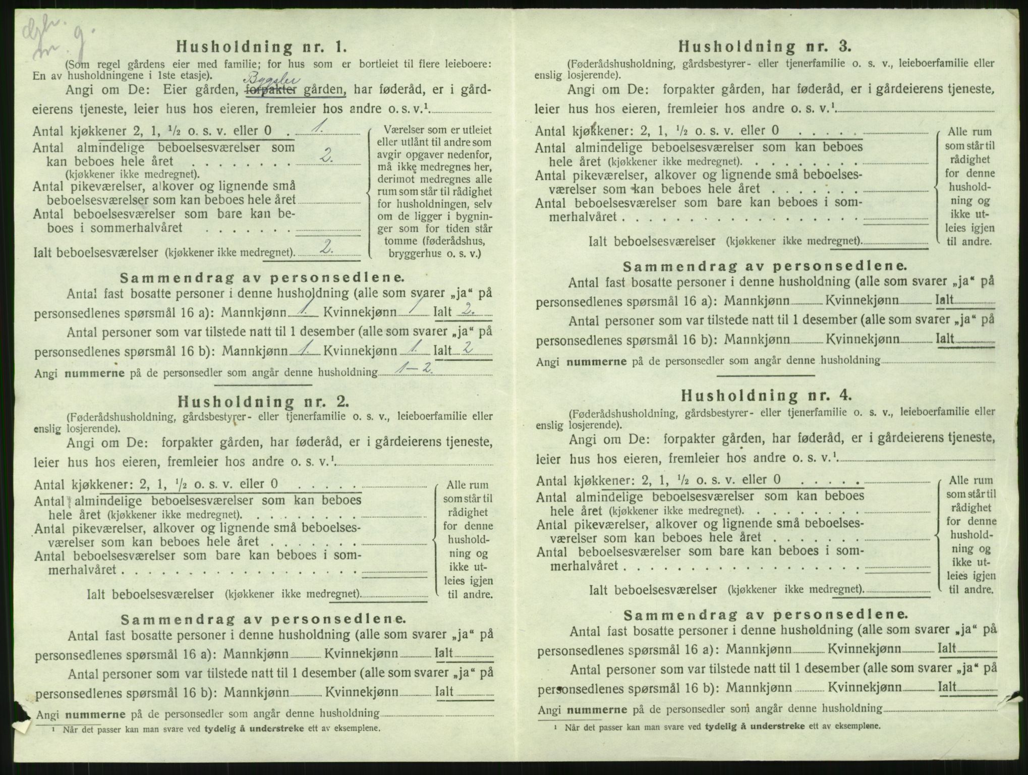 SAT, 1920 census for Haram, 1920, p. 106