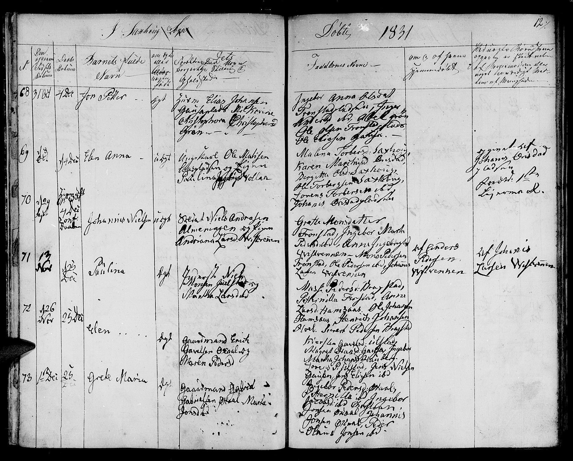 Ministerialprotokoller, klokkerbøker og fødselsregistre - Nord-Trøndelag, SAT/A-1458/730/L0277: Parish register (official) no. 730A06 /1, 1830-1839, p. 12