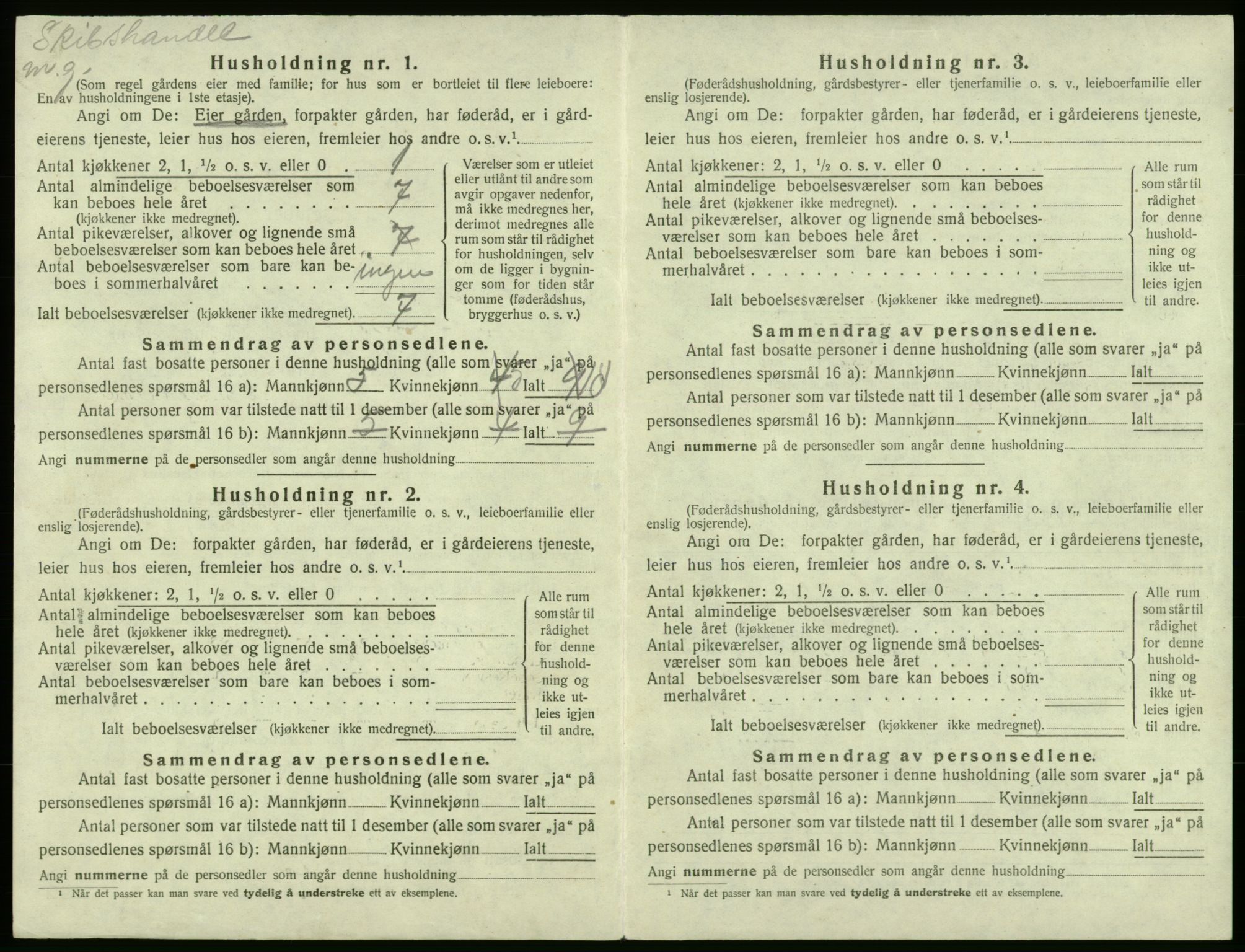 SAB, 1920 census for Bømlo, 1920, p. 238