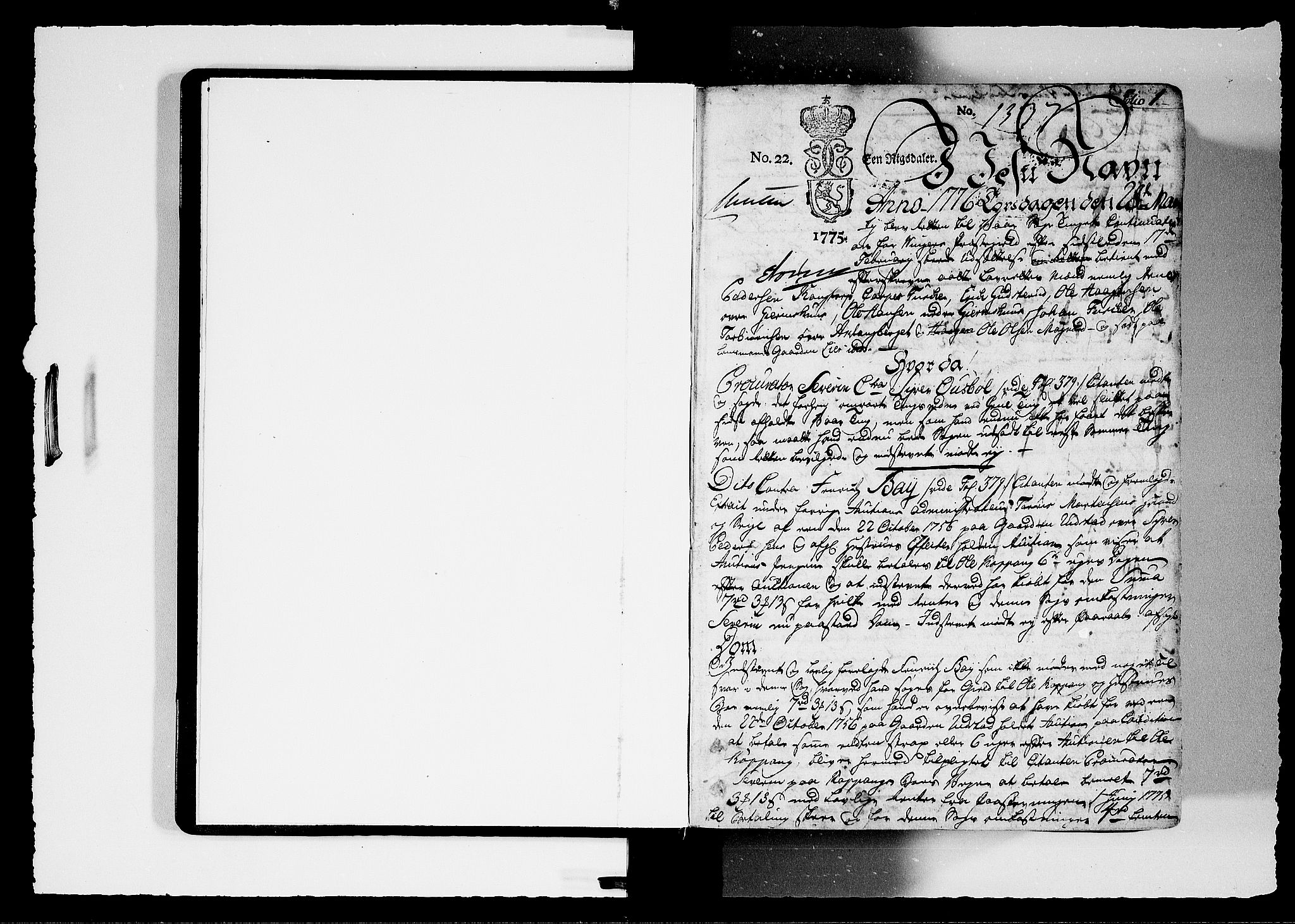 Solør og Odalen sorenskriveri, SAH/TING-026/G/Gb/L0003: Tingbok, 1776-1778, p. 0b-1a