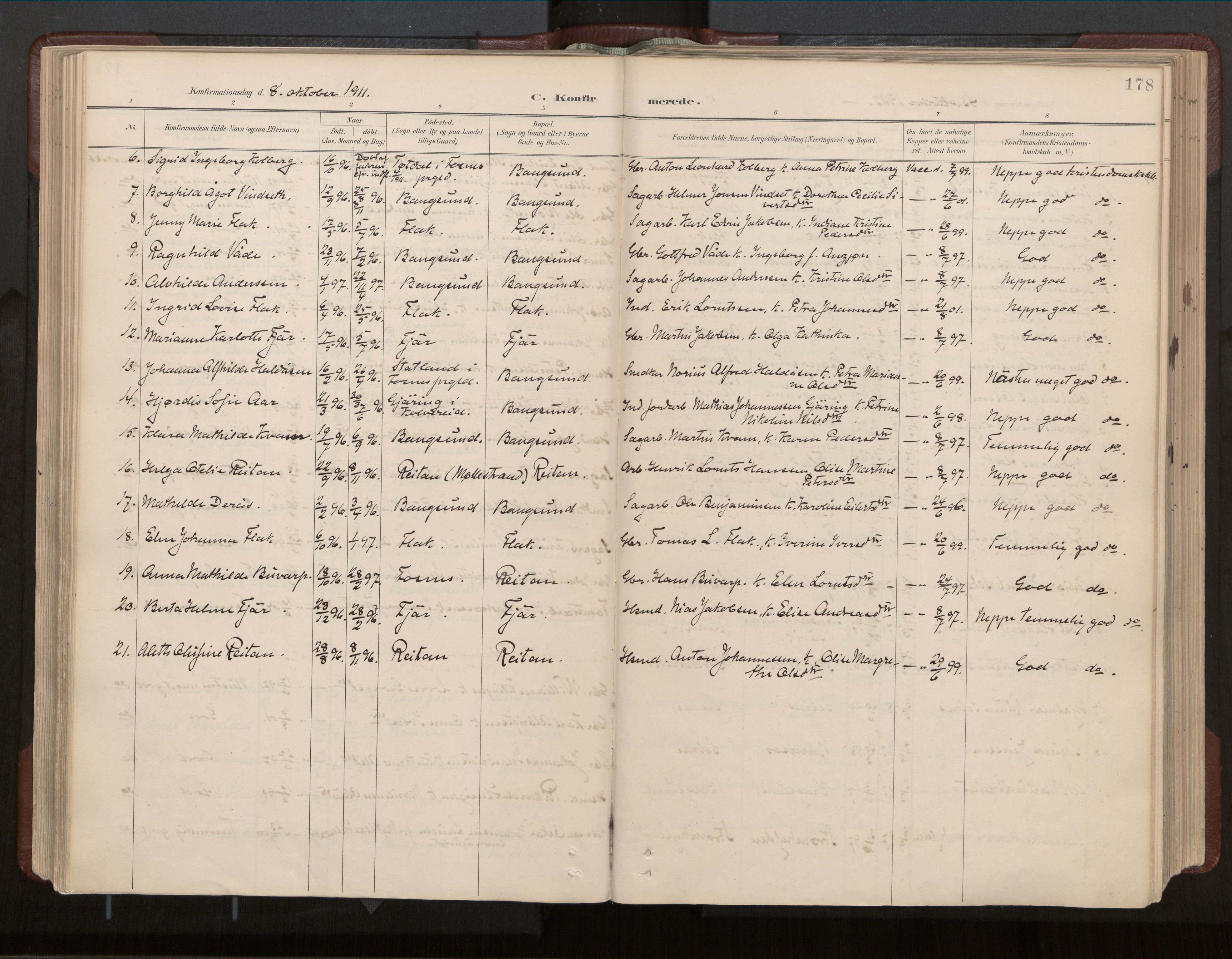 Ministerialprotokoller, klokkerbøker og fødselsregistre - Nord-Trøndelag, AV/SAT-A-1458/770/L0589: Parish register (official) no. 770A03, 1887-1929, p. 178