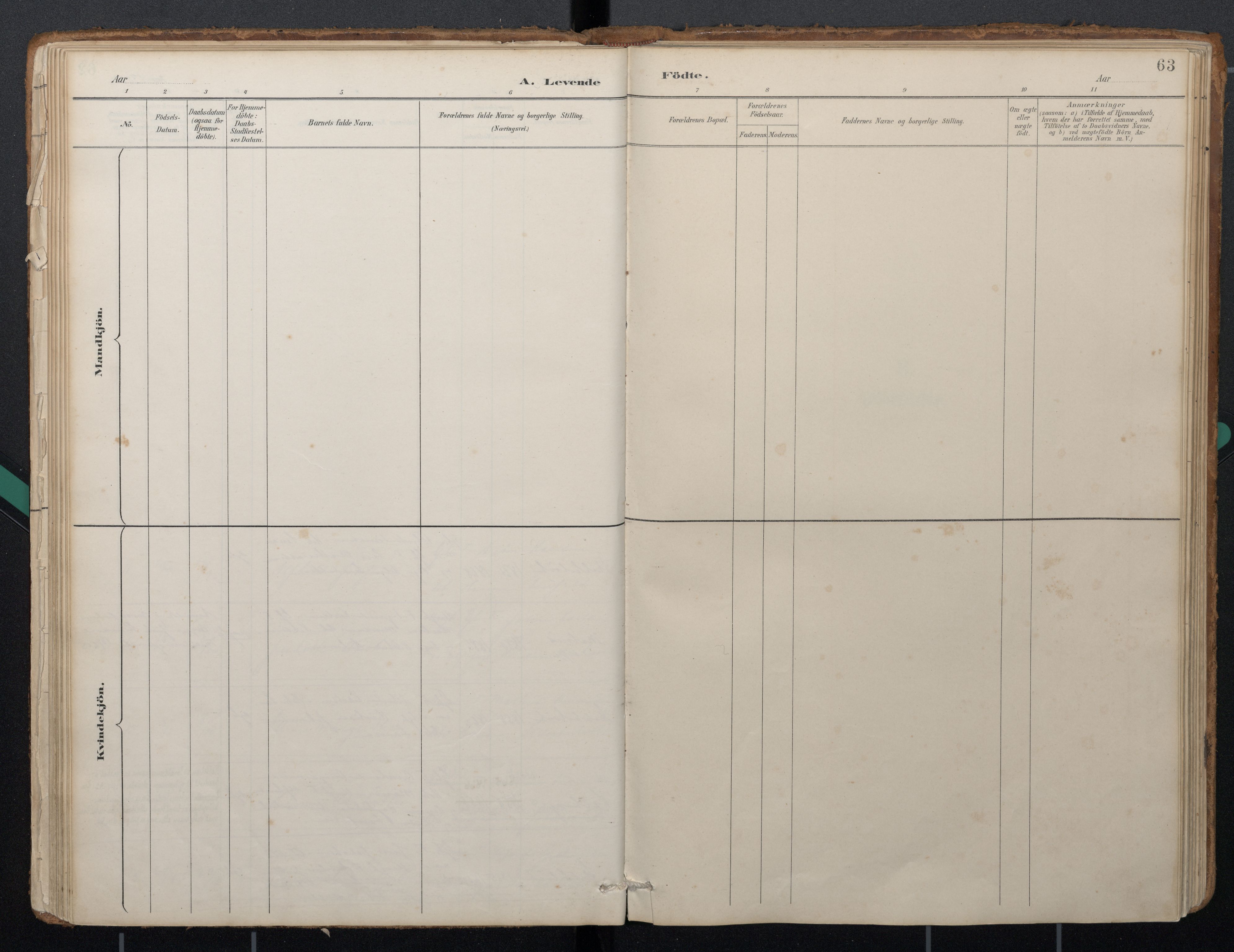 Ministerialprotokoller, klokkerbøker og fødselsregistre - Nordland, AV/SAT-A-1459/884/L1193: Parish register (official) no. 884A01, 1888-1905, p. 63