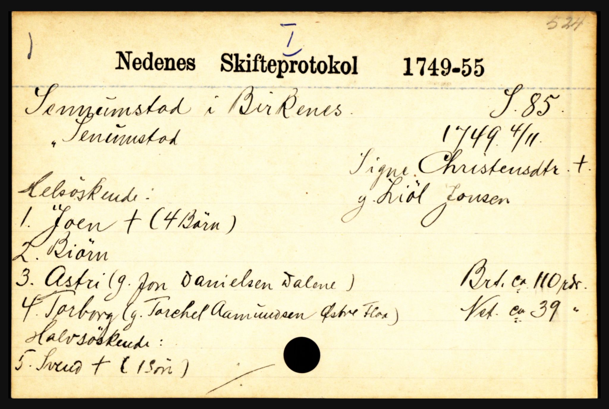 Nedenes sorenskriveri før 1824, AV/SAK-1221-0007/H, p. 26199