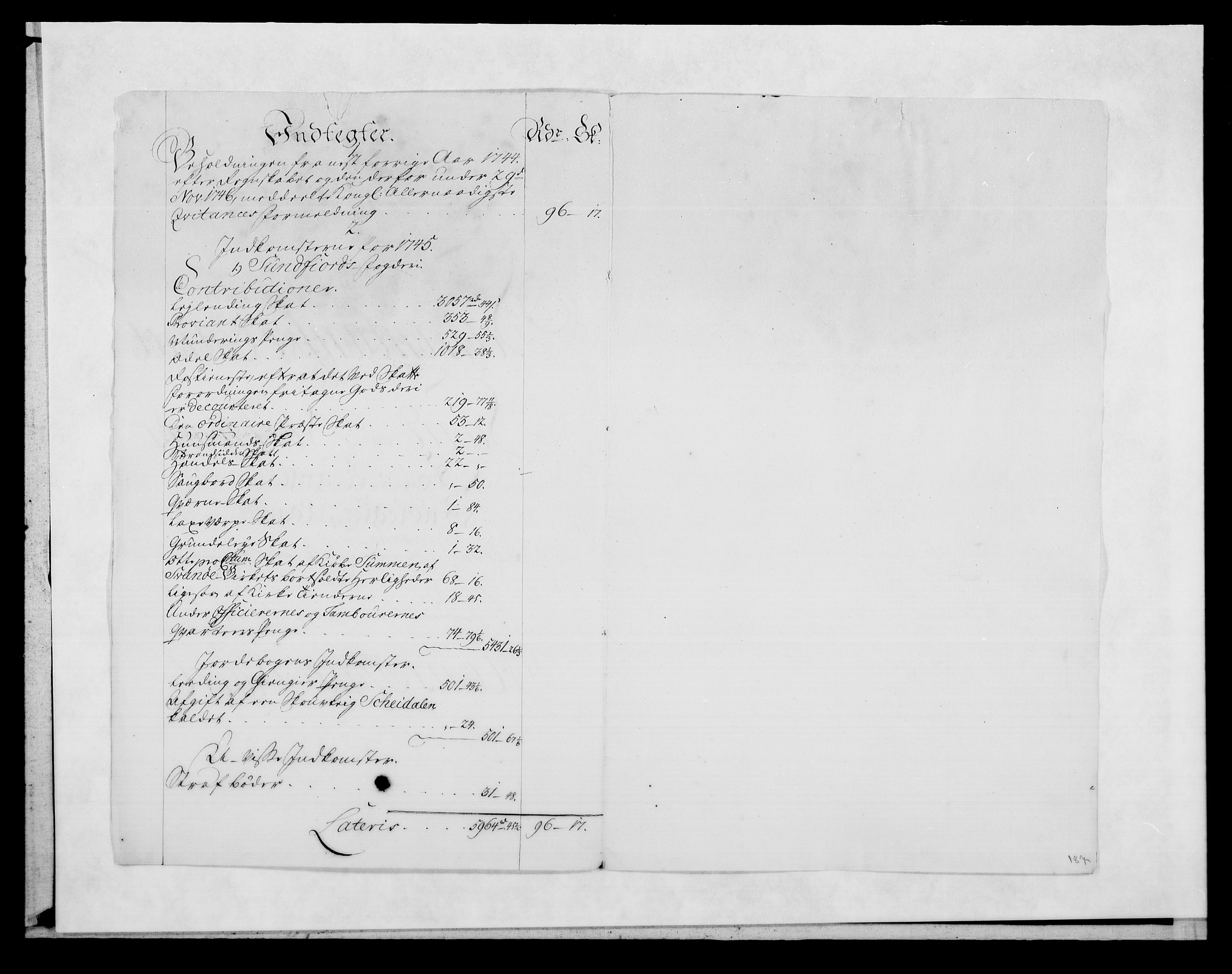 Rentekammeret inntil 1814, Reviderte regnskaper, Fogderegnskap, RA/EA-4092/R53/L3471: Fogderegnskap Sunn- og Nordfjord, 1745, p. 35