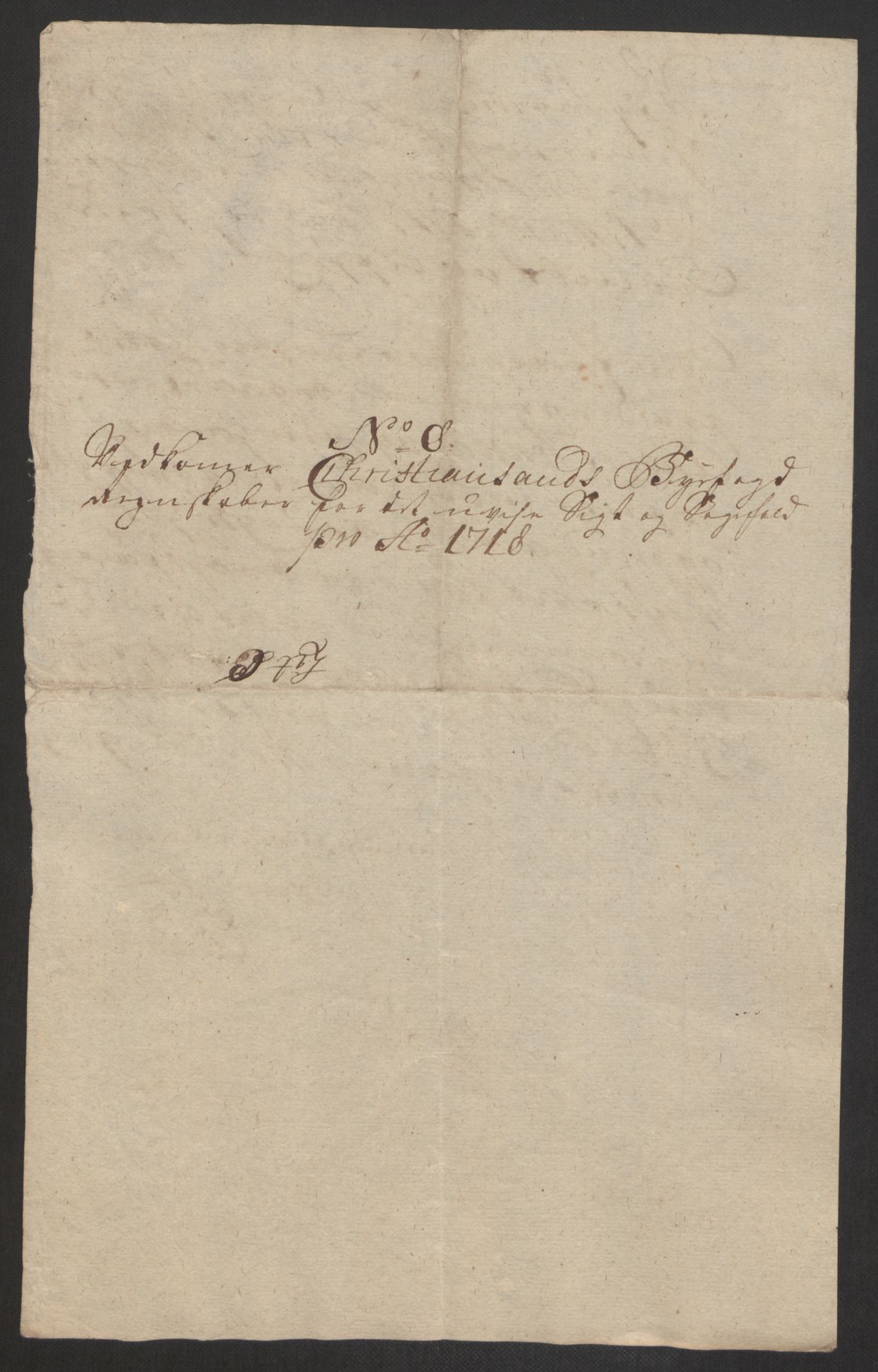 Rentekammeret inntil 1814, Reviderte regnskaper, Byregnskaper, AV/RA-EA-4066/R/Rm/L0285: [M18] Sikt og sakefall, 1681-1718, p. 555